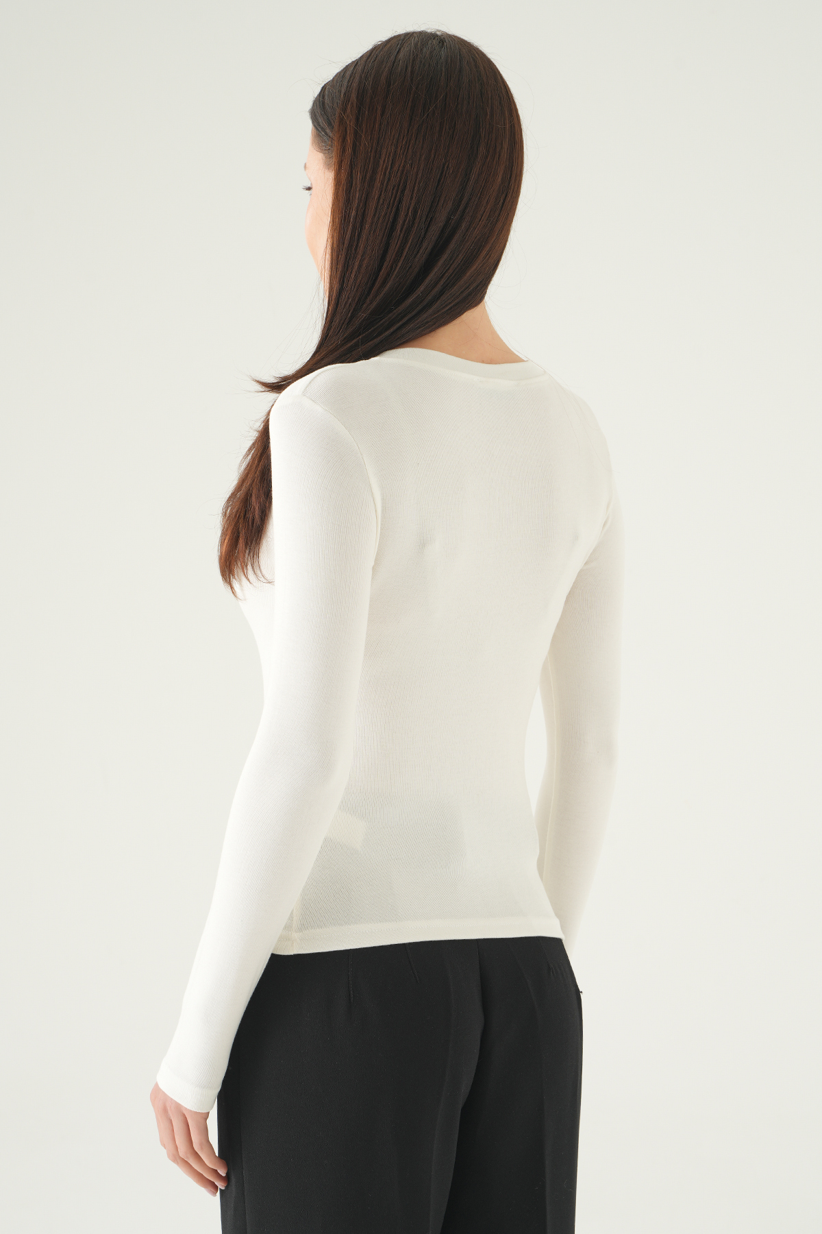 8276A Ön Düğmeli Badi Ekru - 5