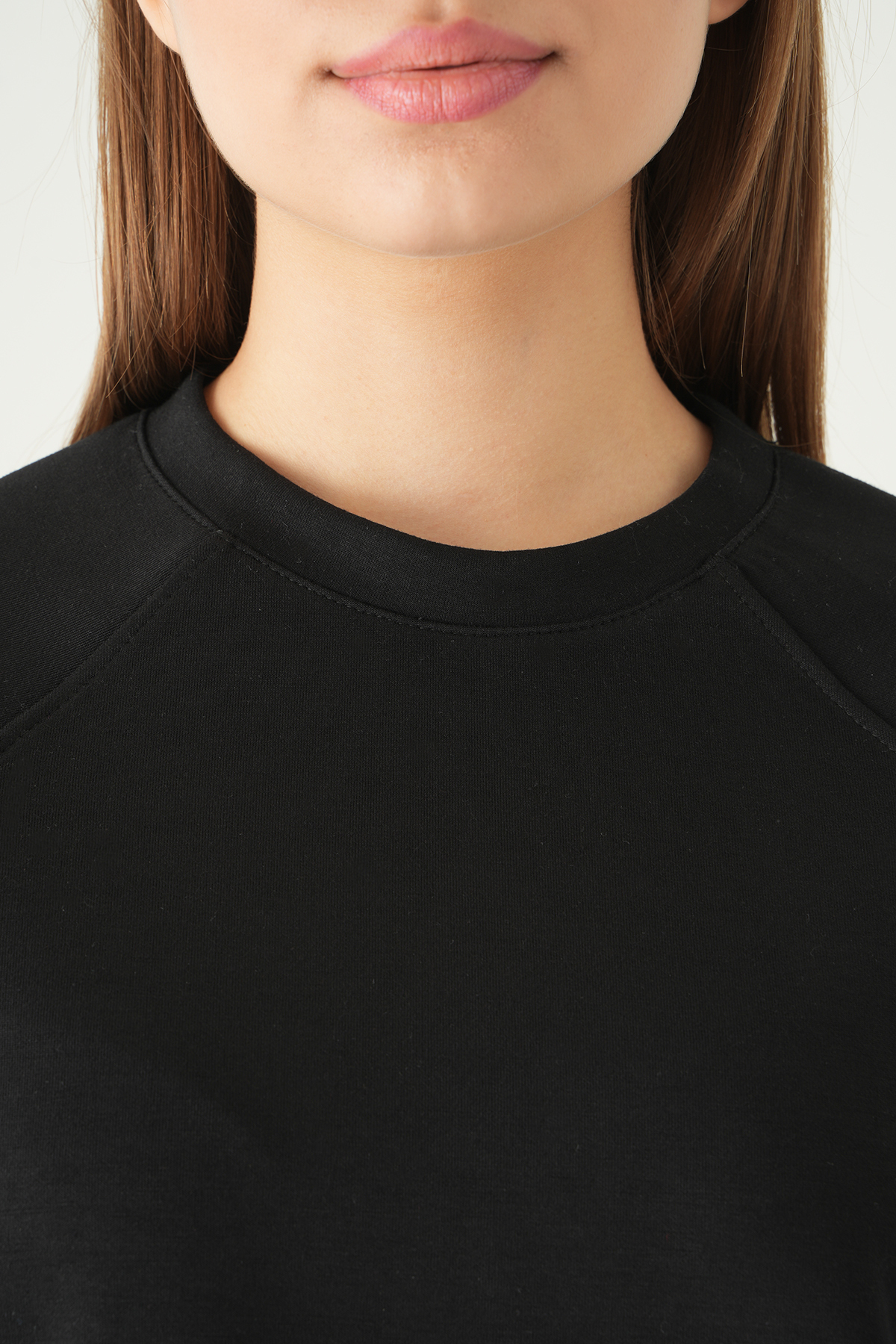 8277A Bisiklet Yaka Kazak Siyah - 4