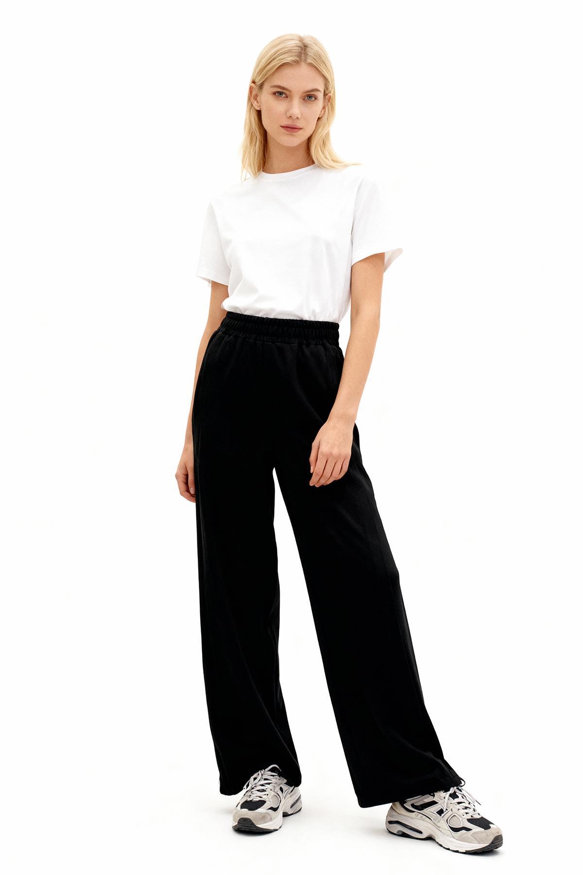 8296A Yandan Çimalı Eşofman Siyah - 1