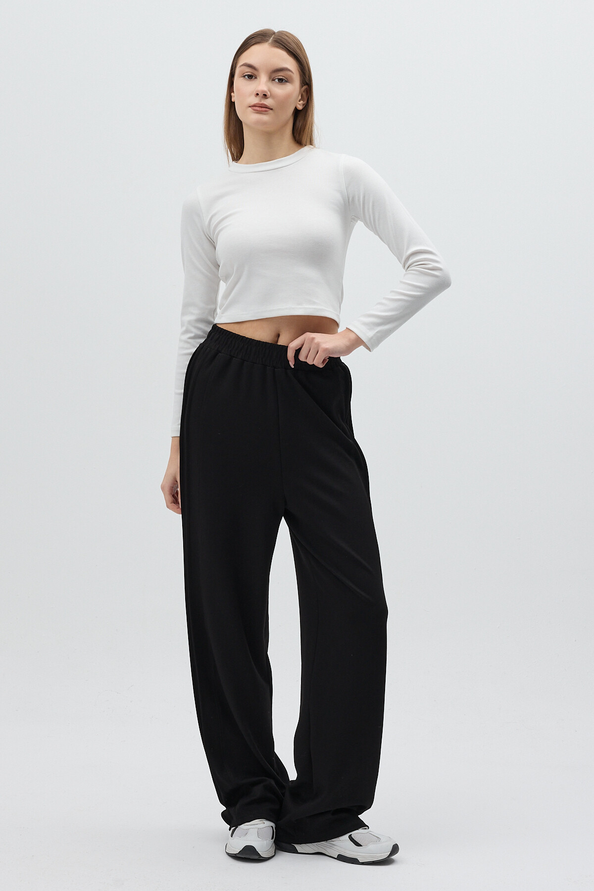 8296A Yandan Çimalı Eşofman Siyah - RAYS