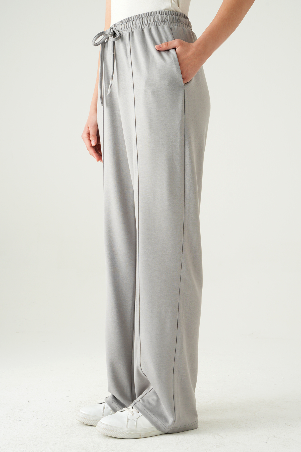 Gri Ön Çima Detay Eşofman 8302A - 3