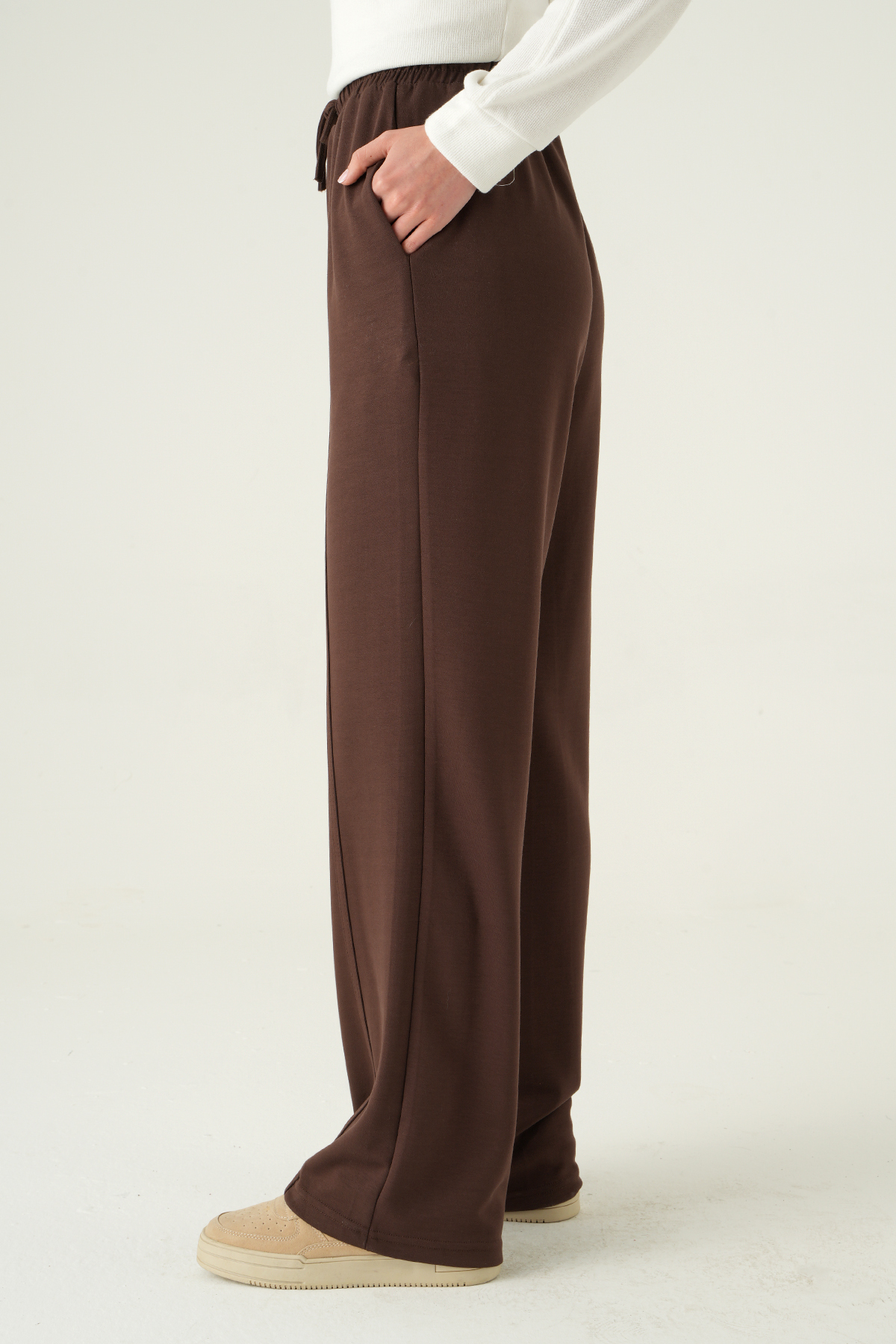 8302A Ön Çima Detay Eşofman Kahve - RAYS