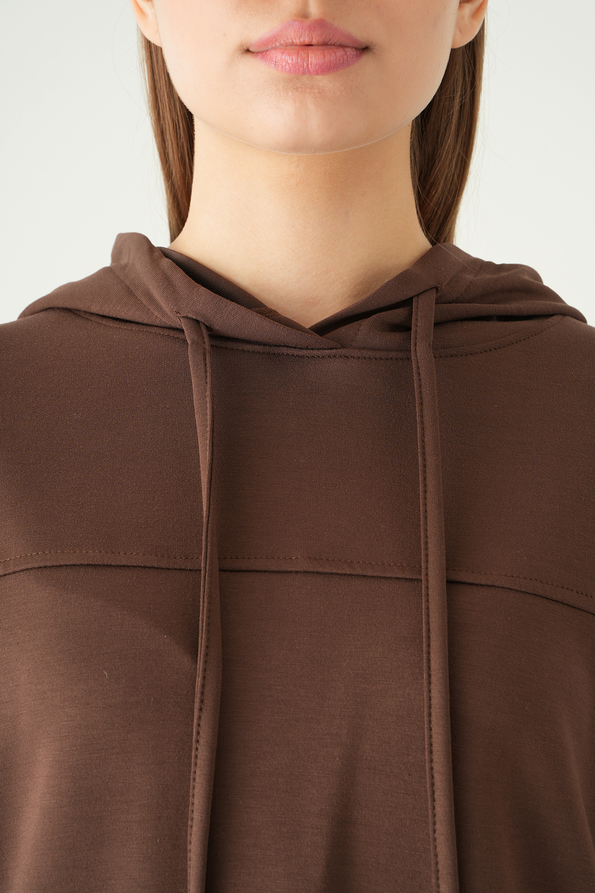 Kahve Şerit Detay Sweat 8308A - 4