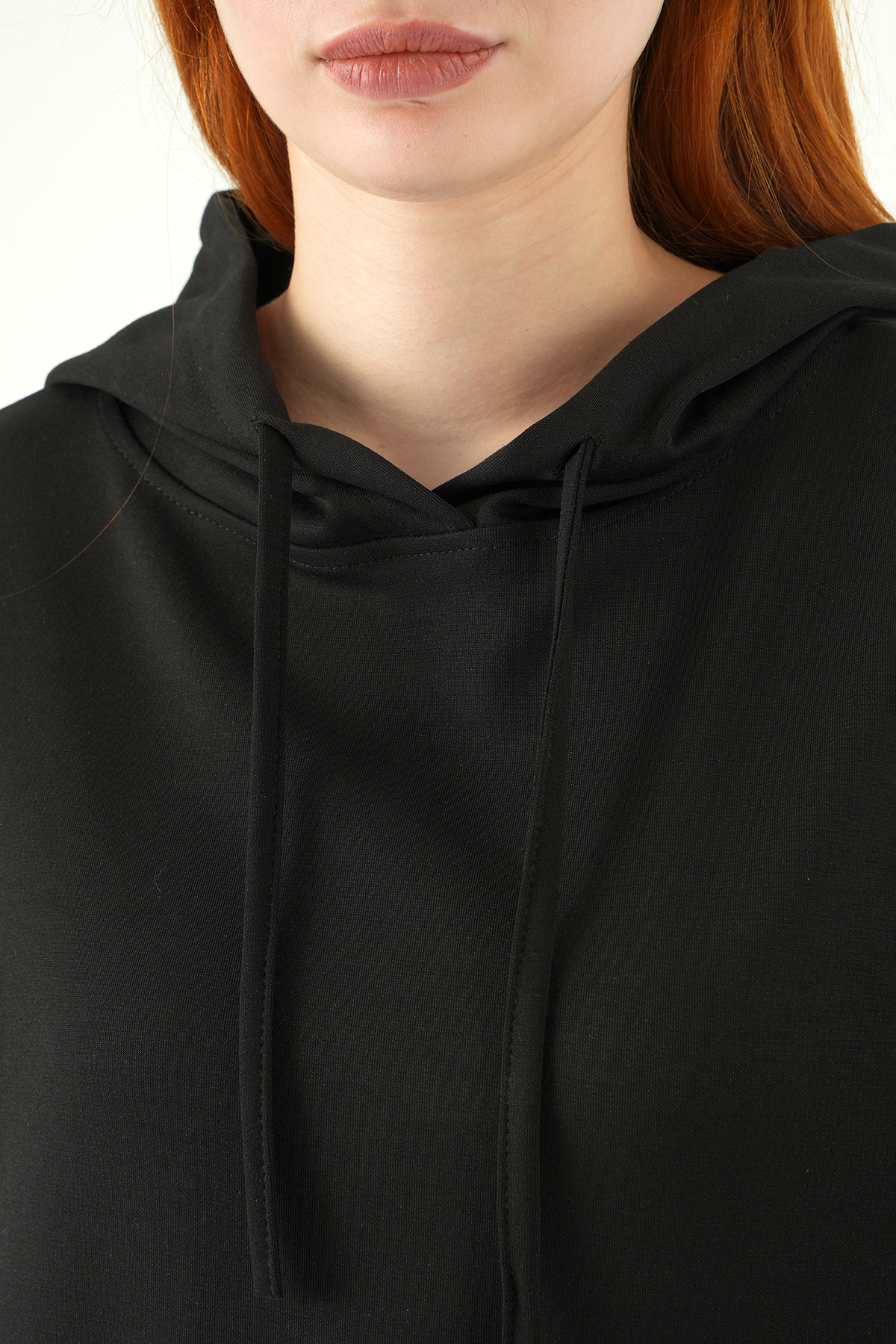 Kapüşonlu Tunik 8309A Siyah - RAYS