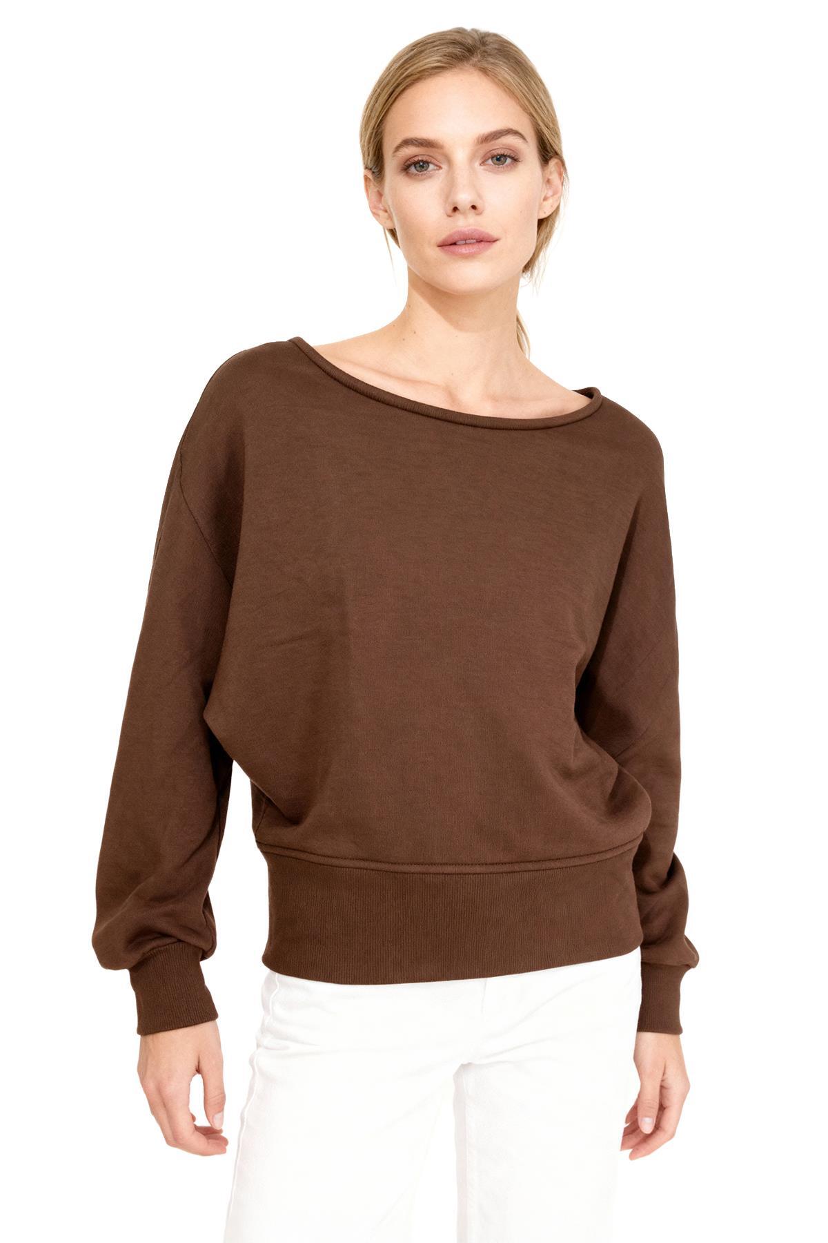 8316A Yarasa Kol Bluz Kahve - RAYS