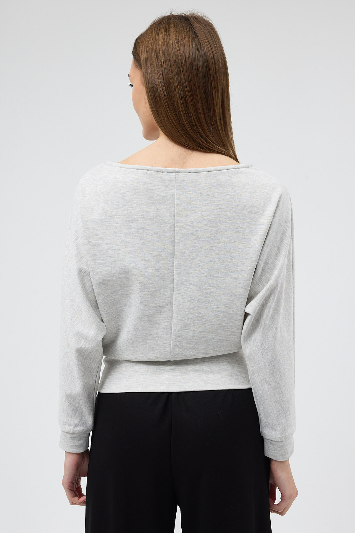 Karmelanj Kayık Yaka Yarasa Kol Büzgülü Bluz 8316A - 5