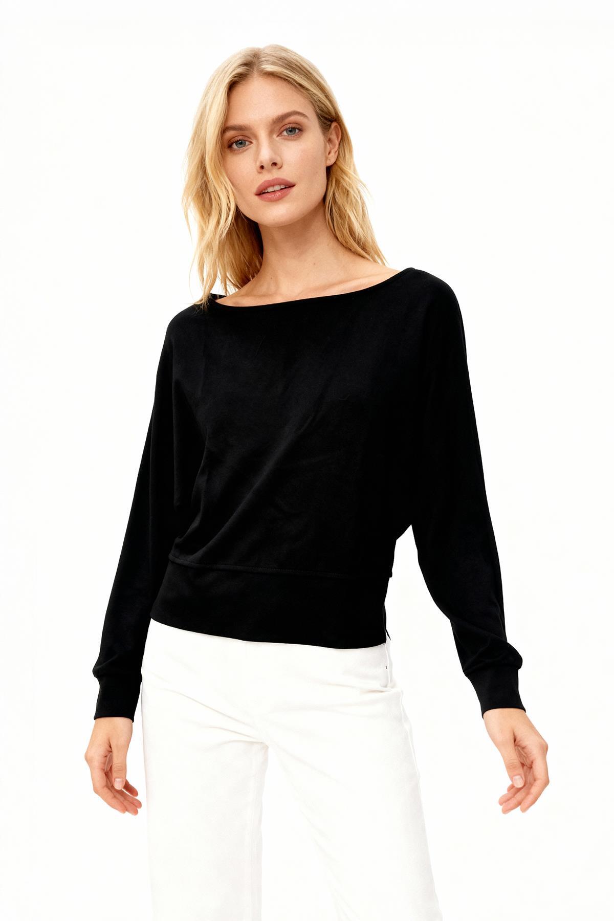 8316A Yarasa Kol Bluz Siyah - RAYS