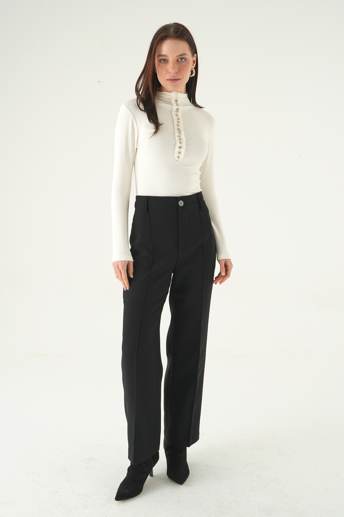 8331A Ön Taşlı Badi Ekru - 3