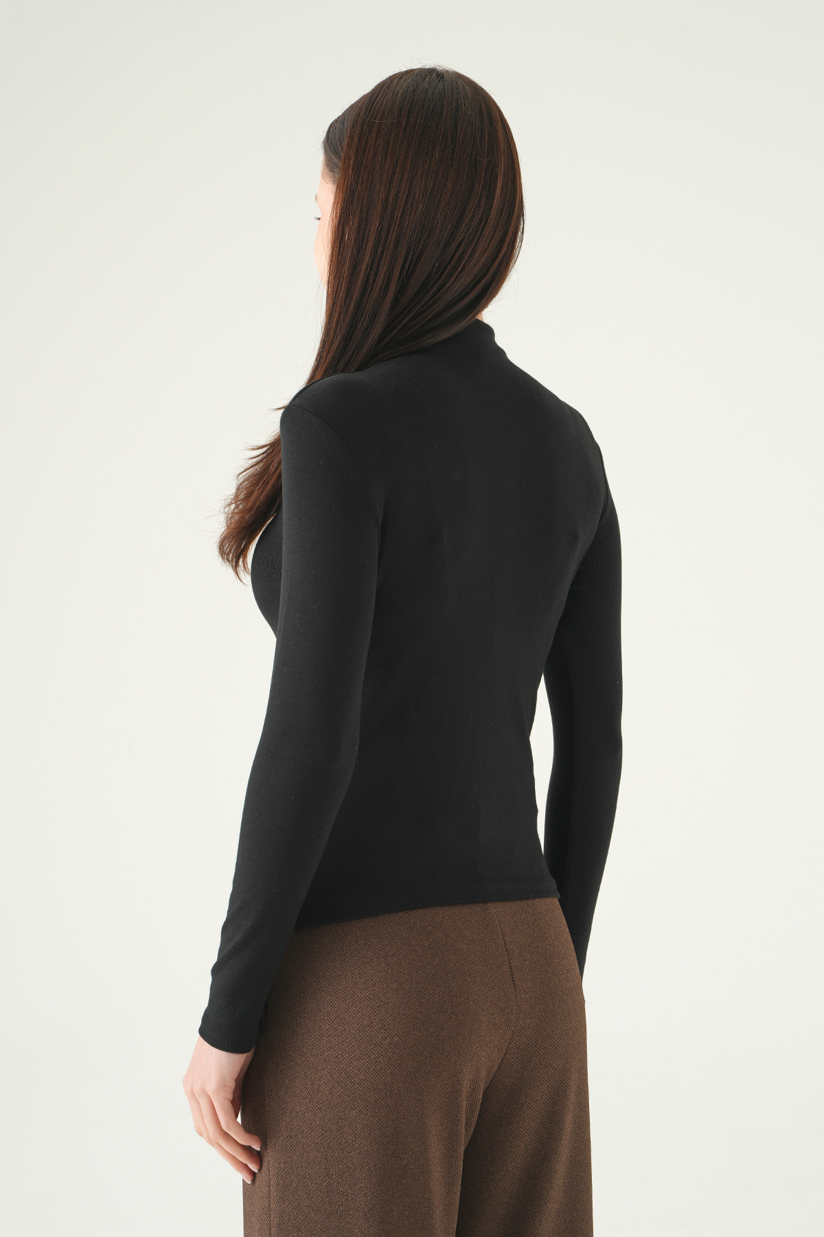 8331A Ön Taşlı Badi Siyah - 5