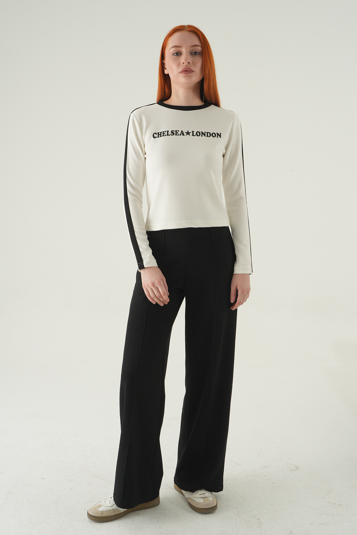 Ekru Chelsea London Baskılı Badi 8341A - 3