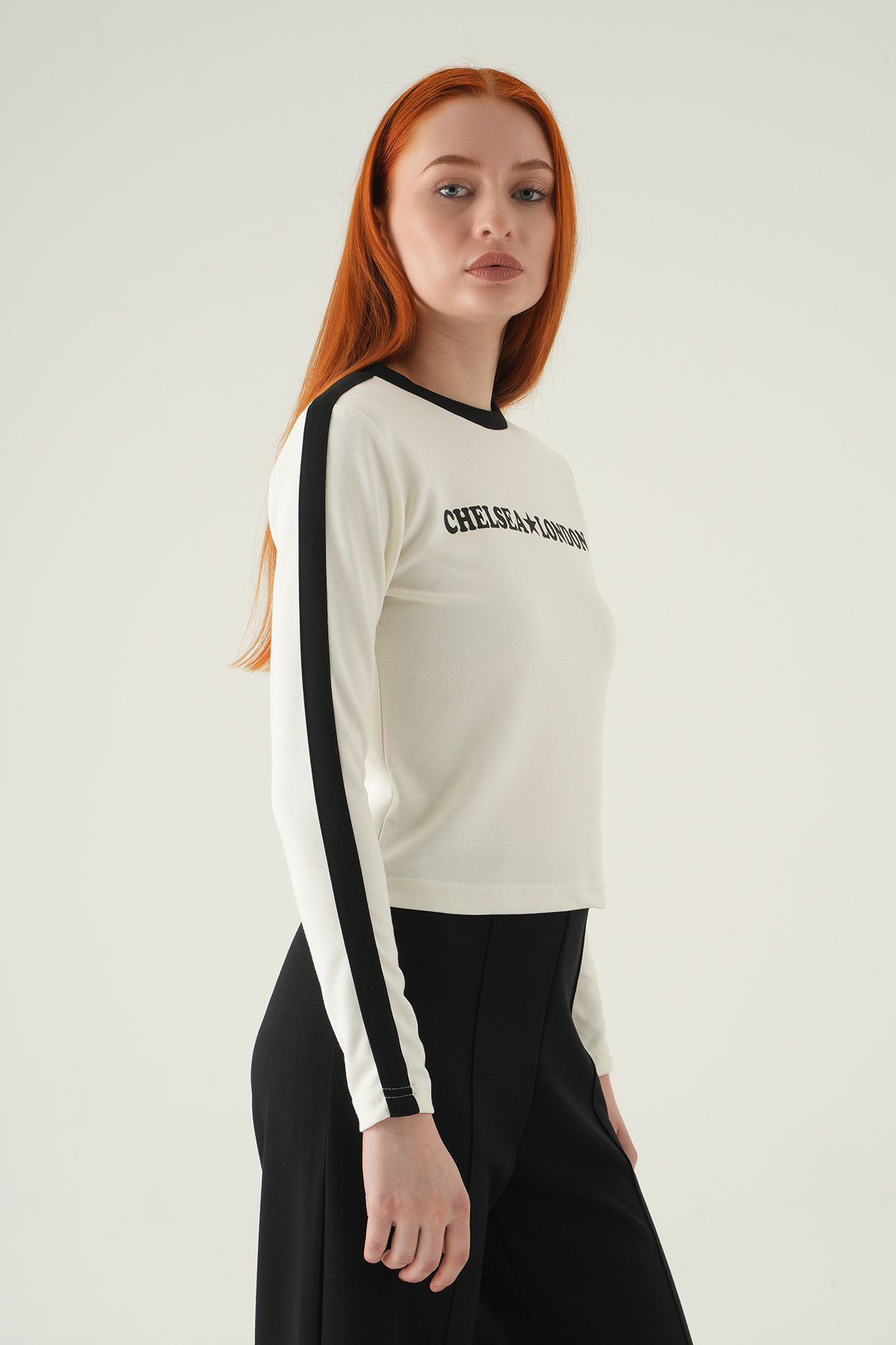 Ekru Chelsea London Baskılı Badi 8341A - 2