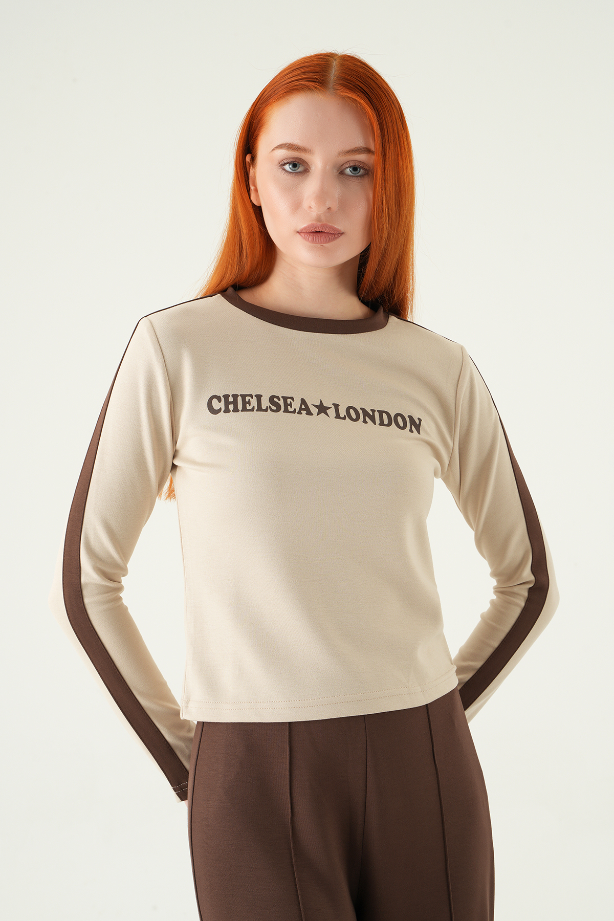 Bej Chelsea London Baskılı Badi 8341A - RAYS