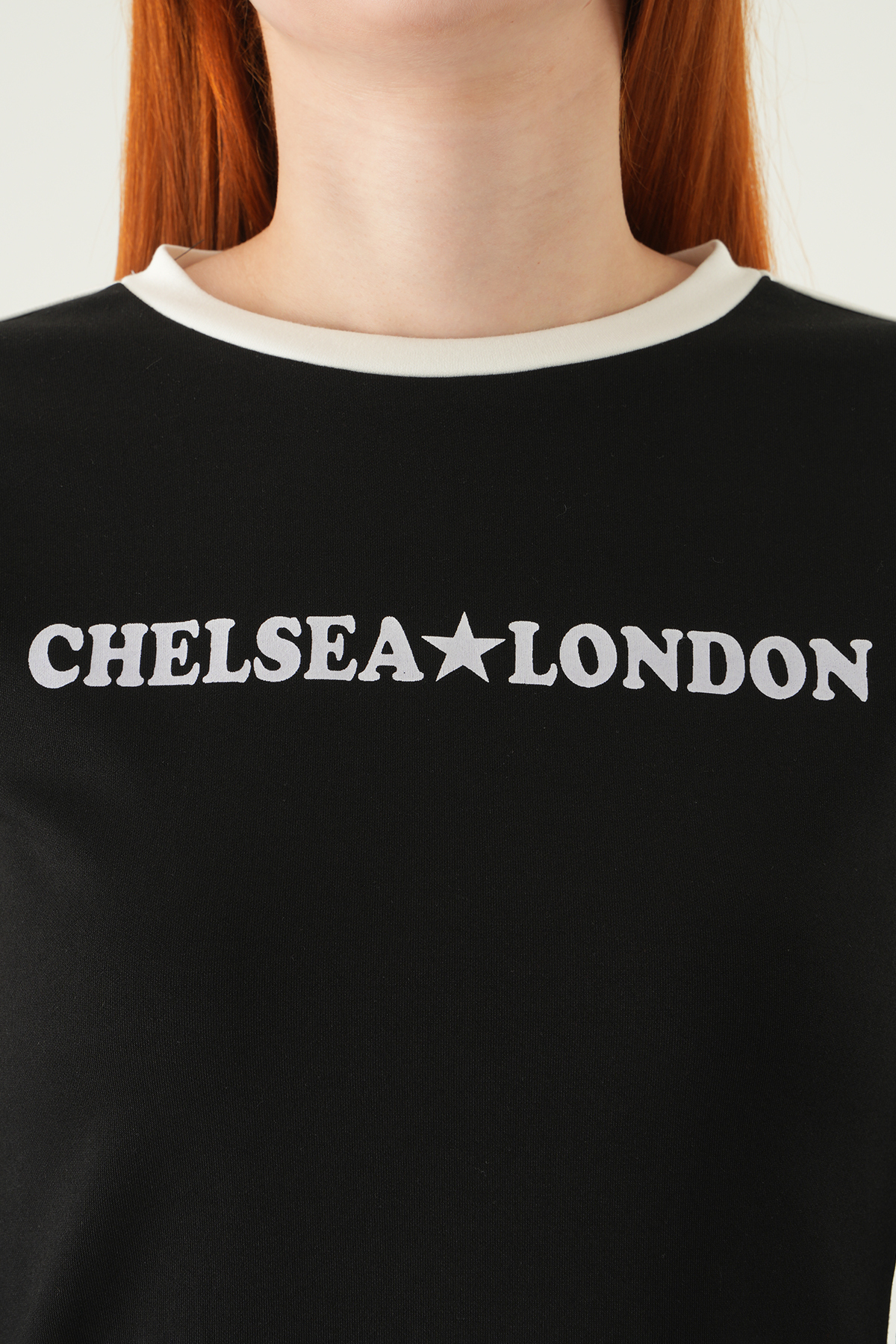 Siyah Chelsea London Baskılı Badi 8341A - 4