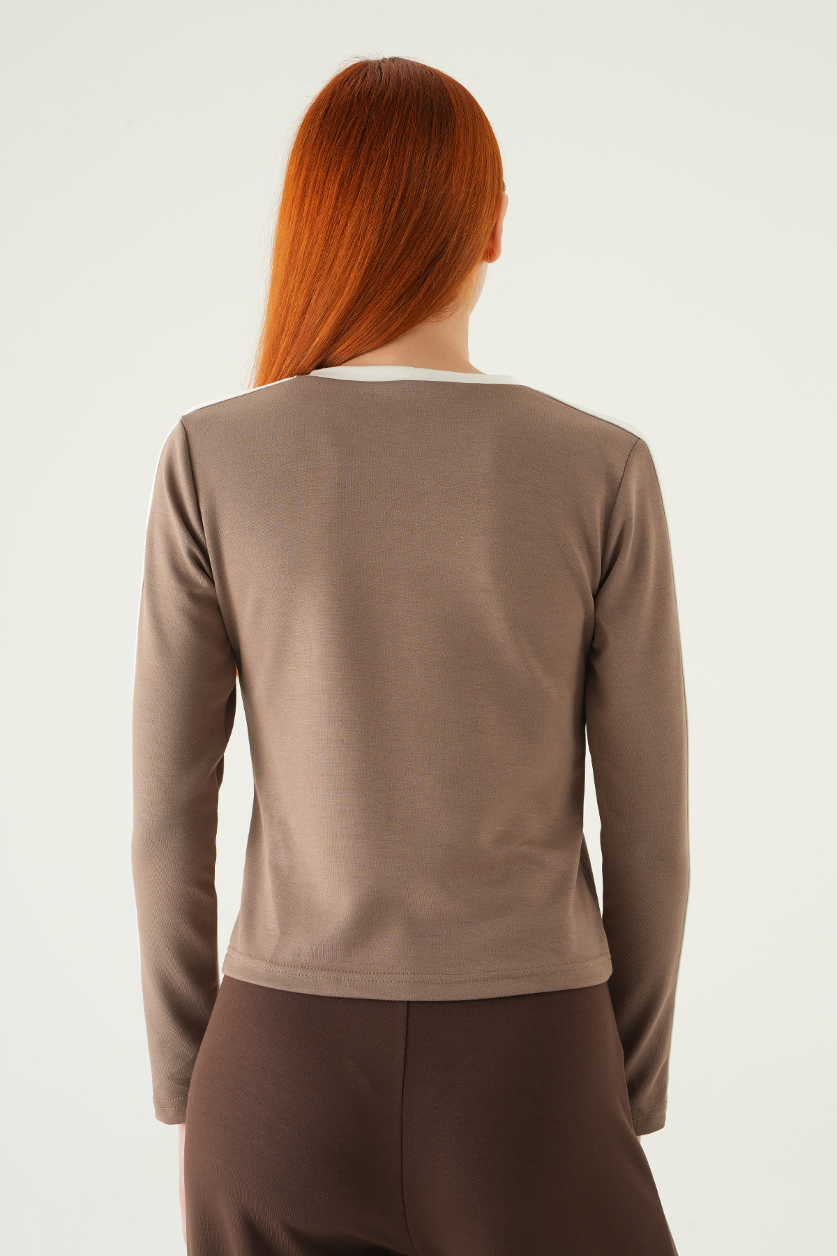 8341A Baskılı Badi Vizon - 5