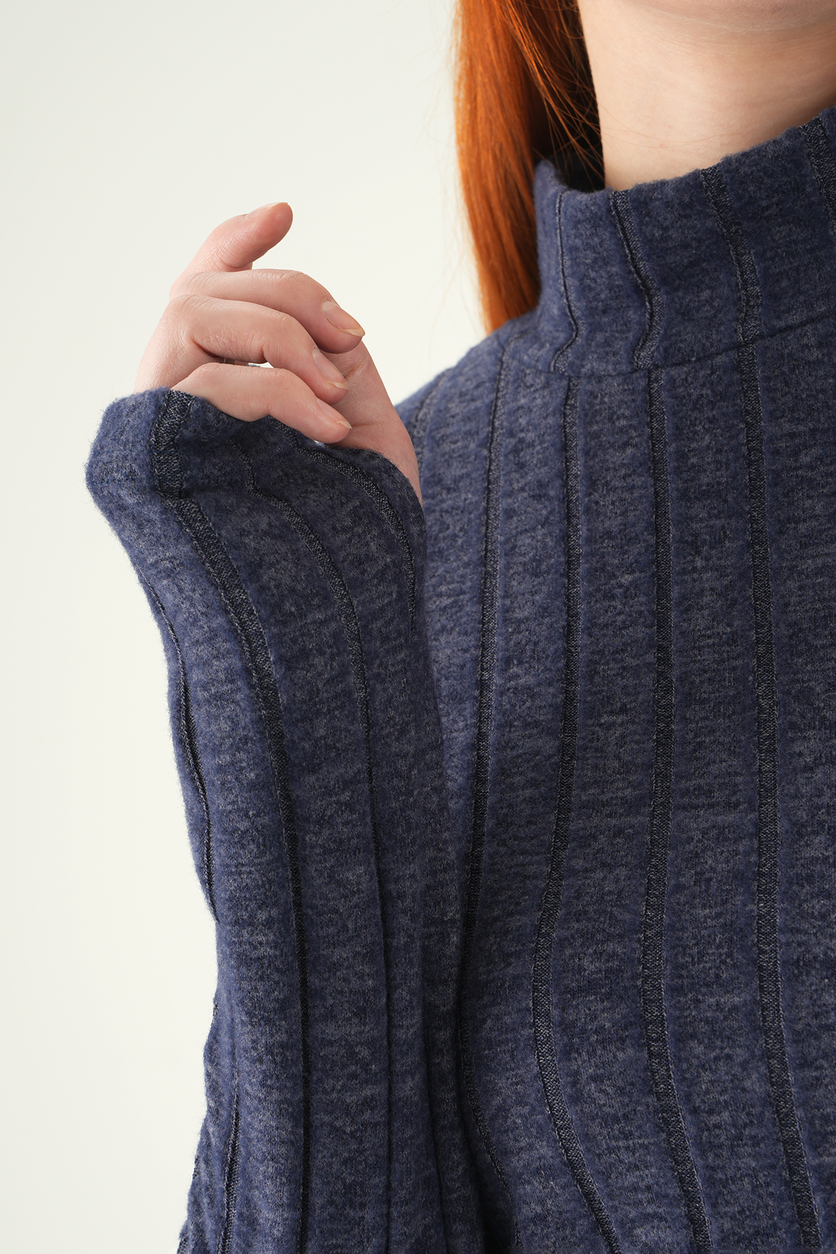 Laci Balıkçı Yaka Uzun Kol Bluz 8361A - 4