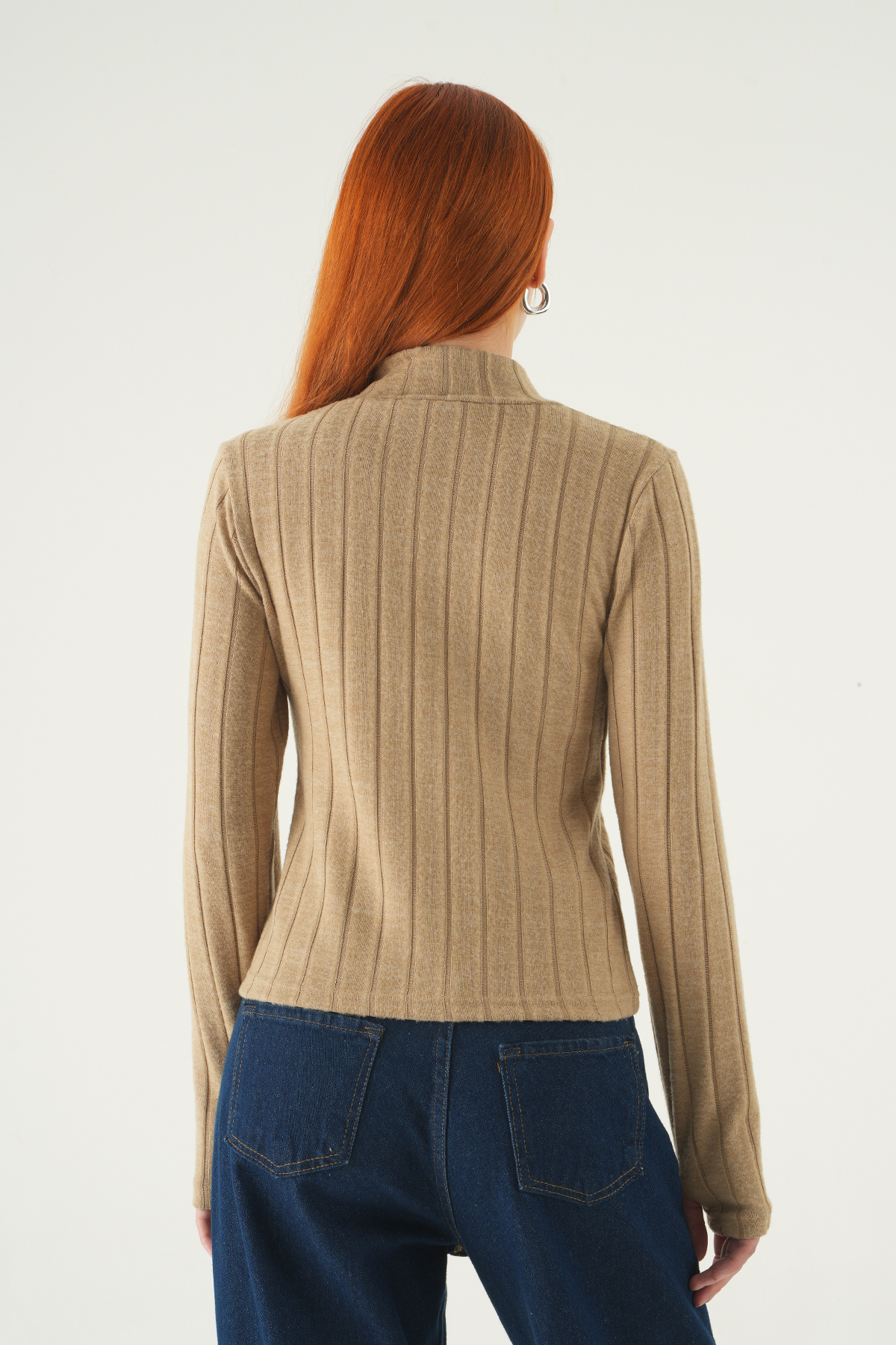 Vizon Balıkçı Yaka Uzun Kol Bluz 8361A - 5