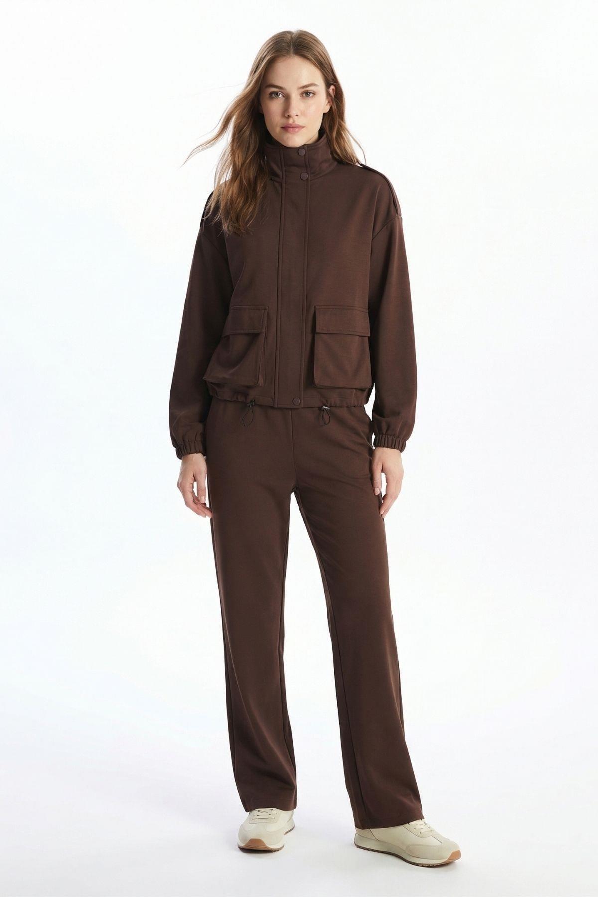 Kahve Cepli Ceket Pantolon Takım 8364A 