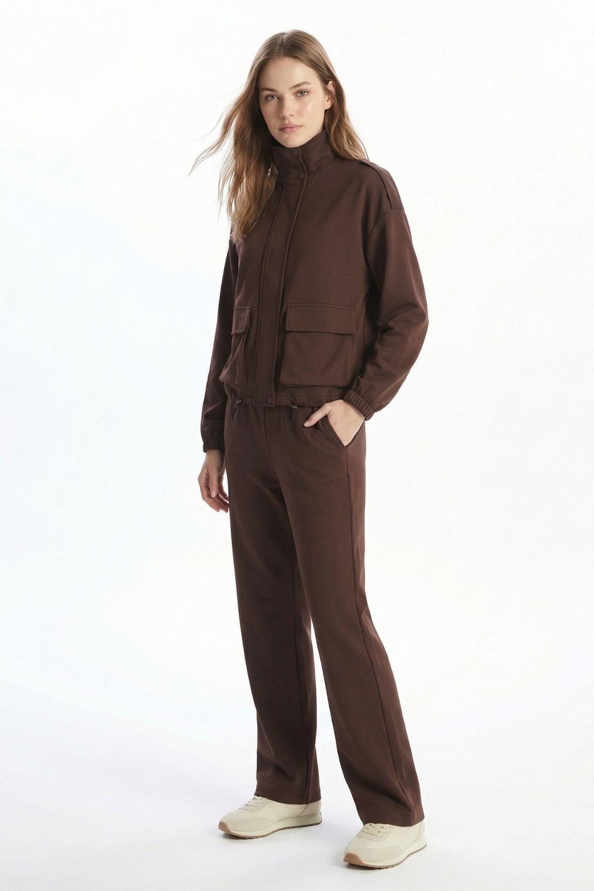 Cepli Ceket Pantolon Takım 8364A Kahve - RAYS