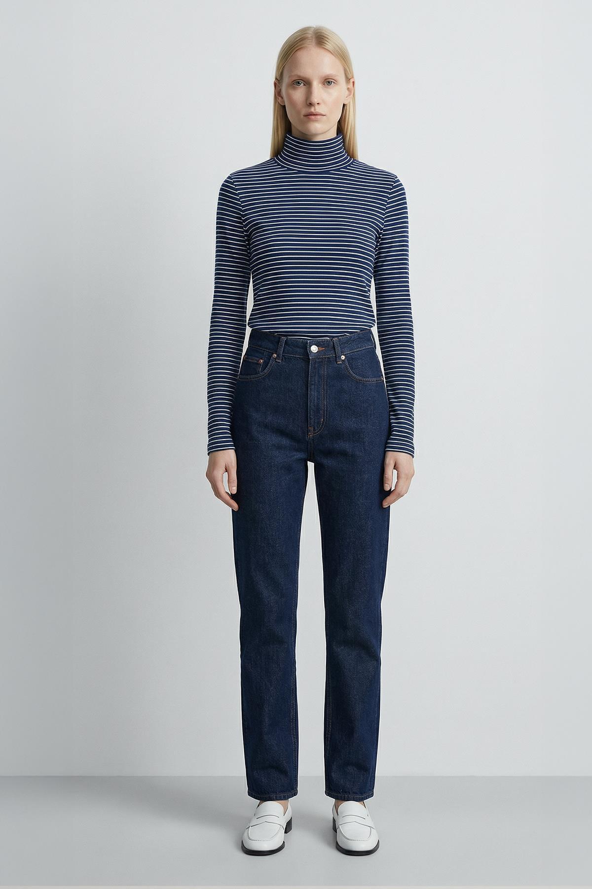 Laci Yarım Boğaz Çizgili Badi 8374A - 1