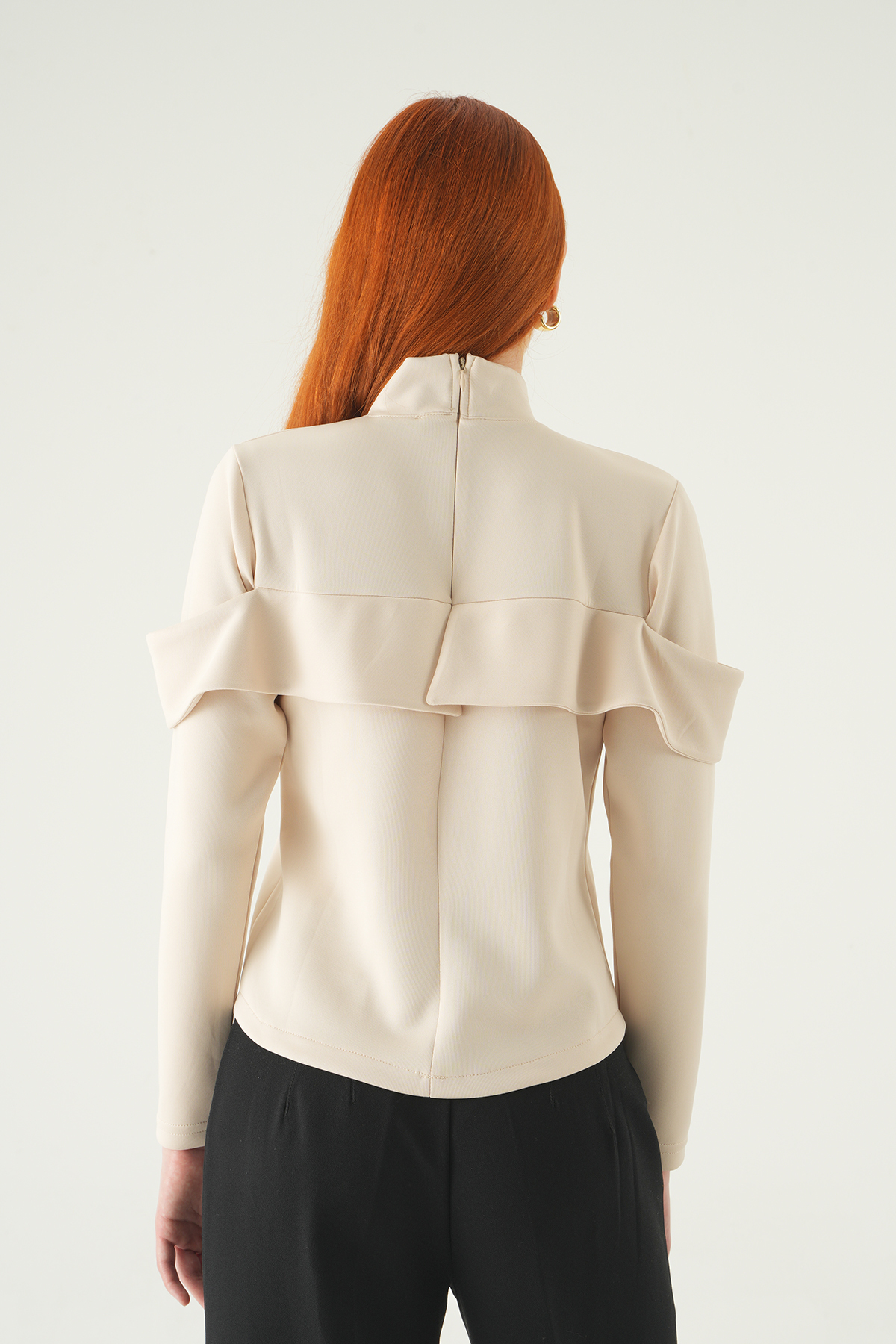 Taş Ön Düğmeli Bluz 8386A - 5