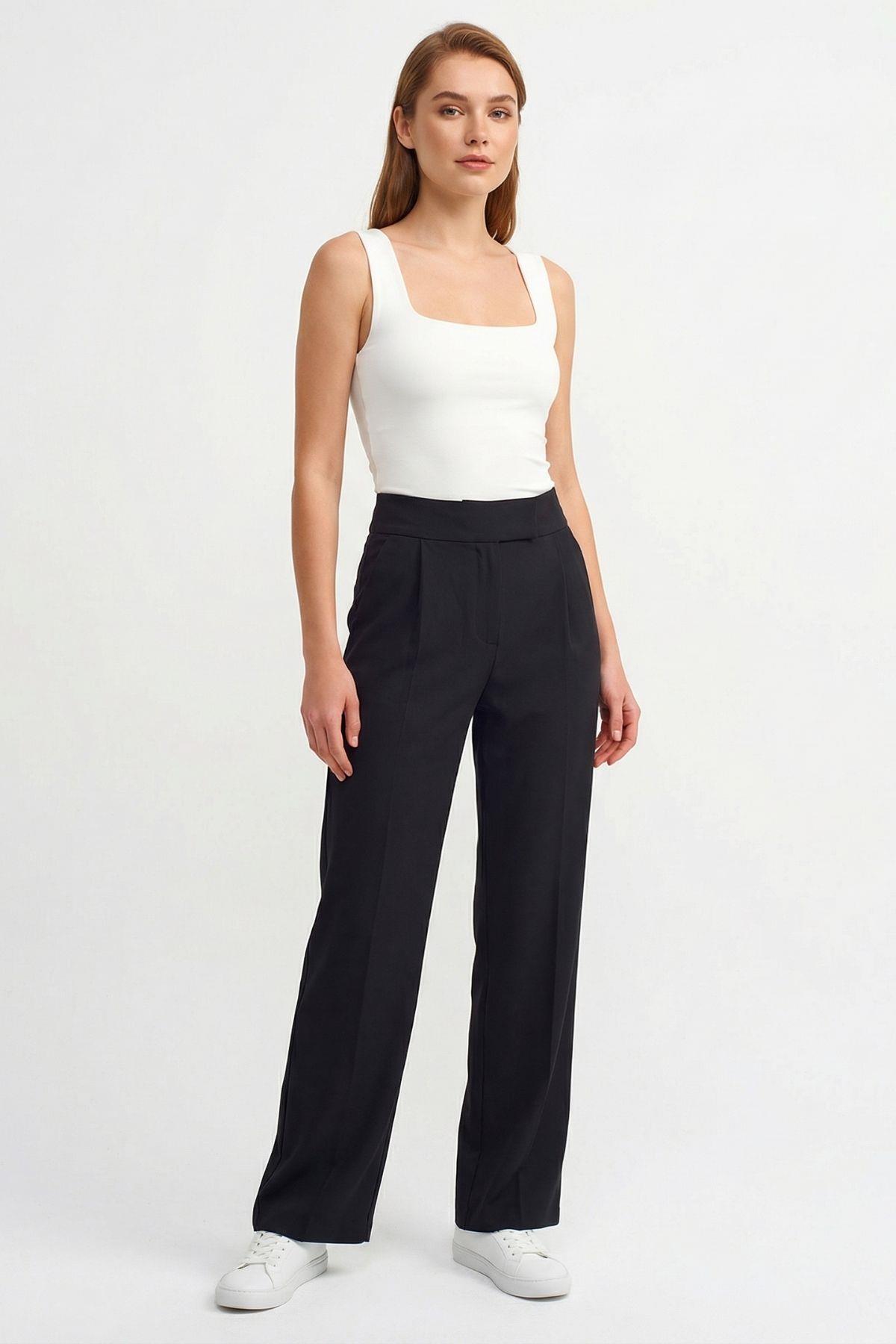 Siyah Cırtlı Pantolon 8410A - RAYS