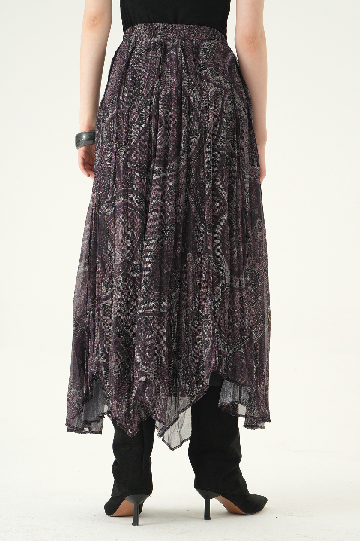 Mürdüm Overlok Desen Etek 8461A - 5