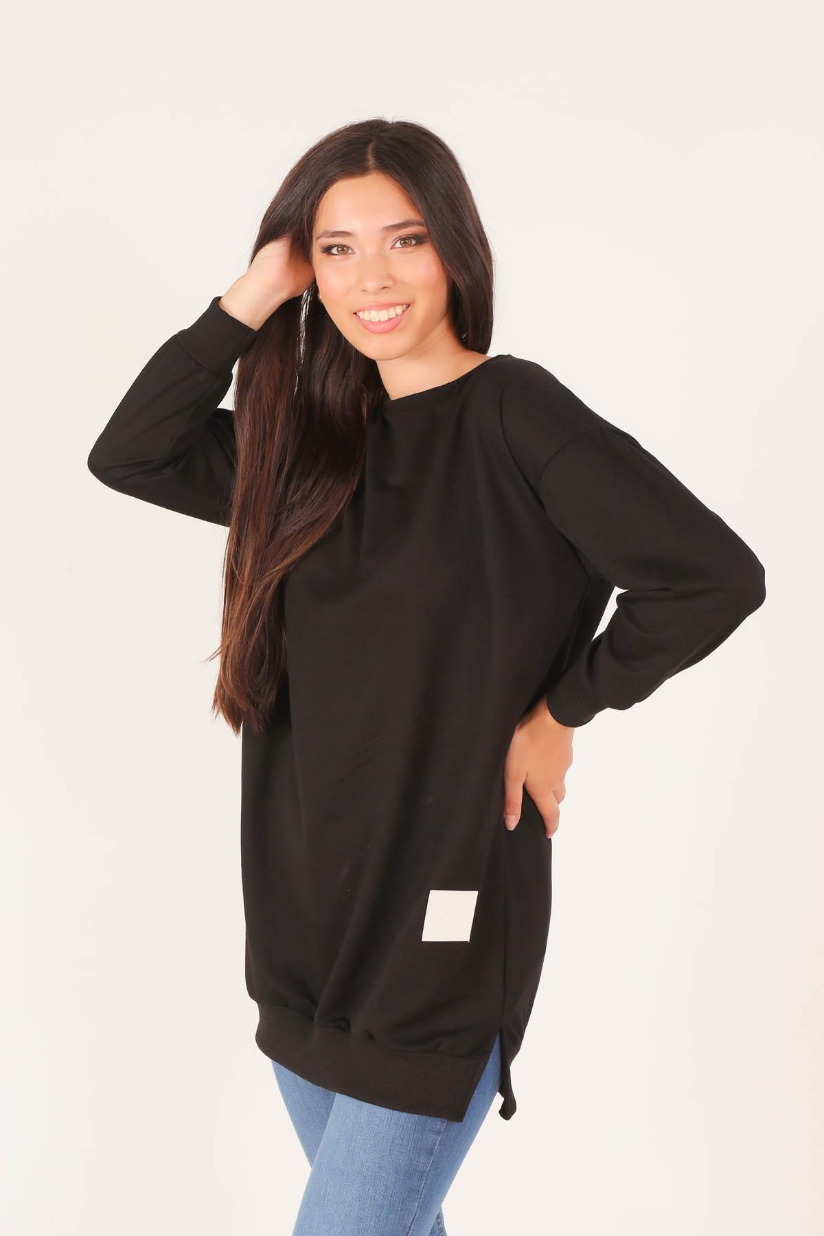Siyah Arma Detaylı Sweat 1418 - 1