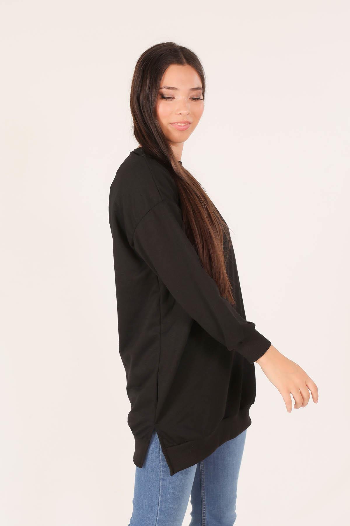 Siyah Arma Detaylı Sweat 1418 - 4