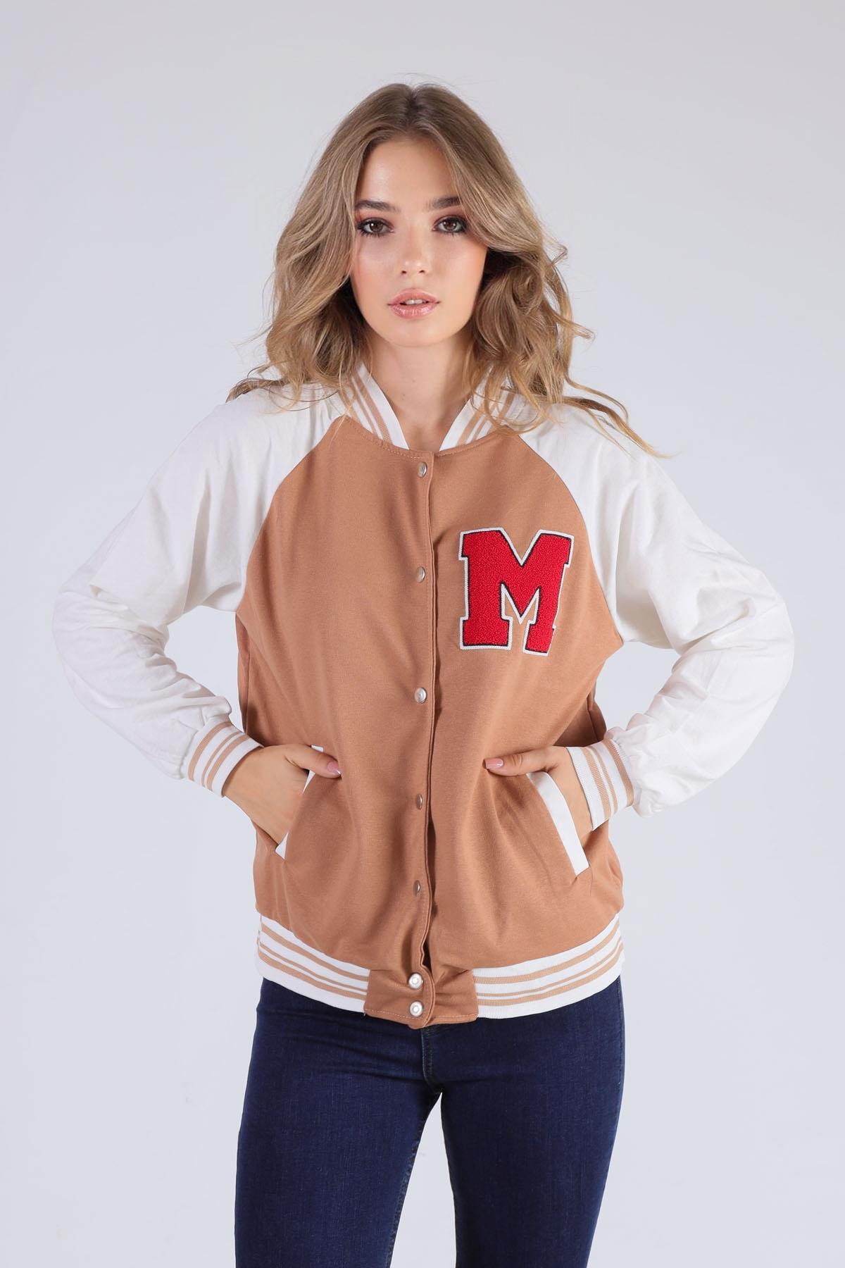 8831 M Baskı Kolej Ceket Bisküvi - 2