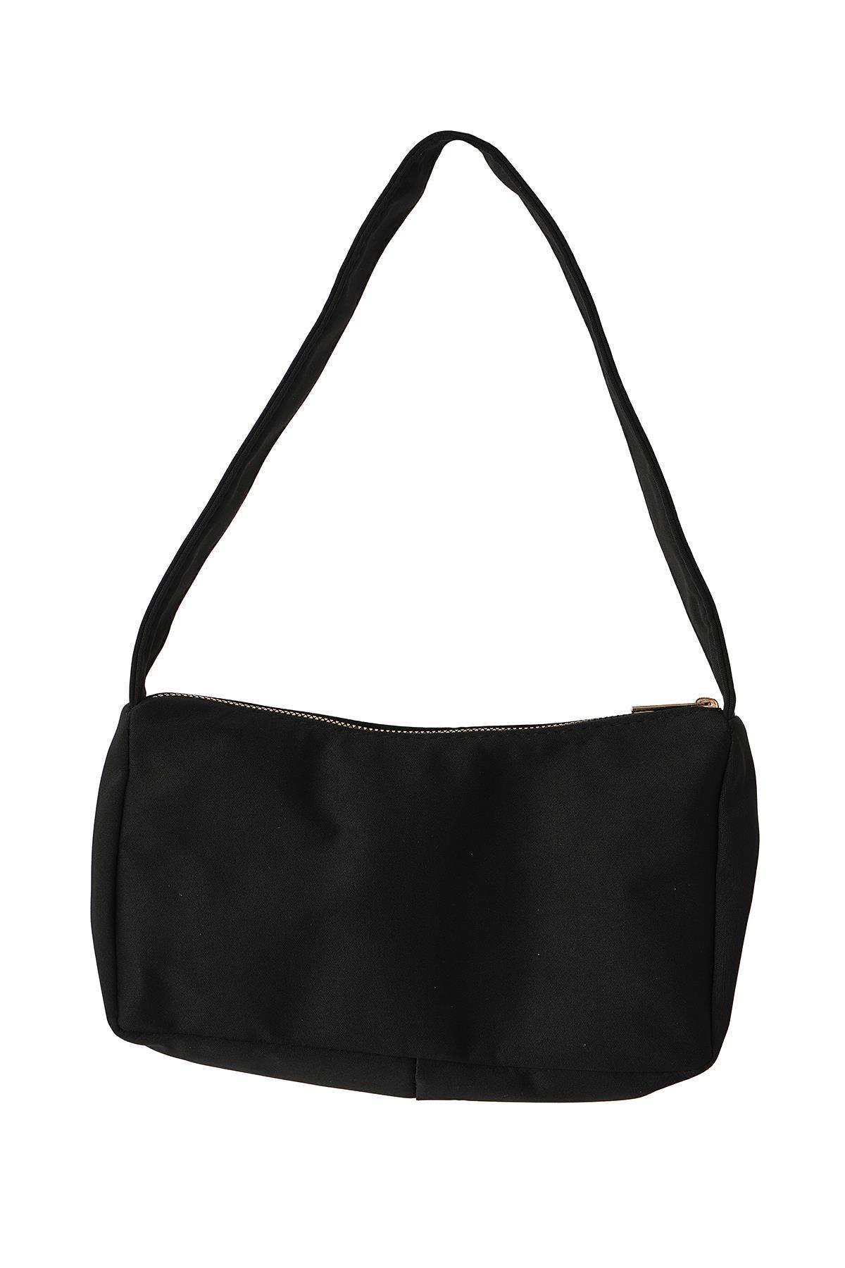 9002 Arma Detay Omuz Çantası Siyah - 3