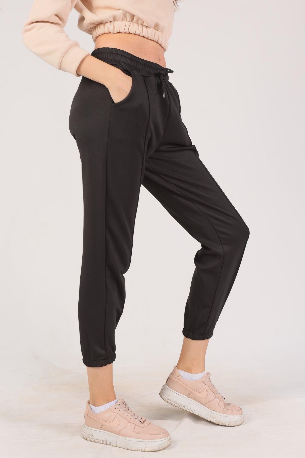 Siyah Çıma Detay Eşofman 9011M - 3