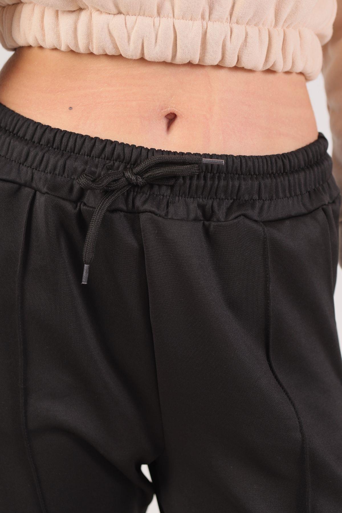 Siyah Çıma Detay Eşofman 9011M - 5