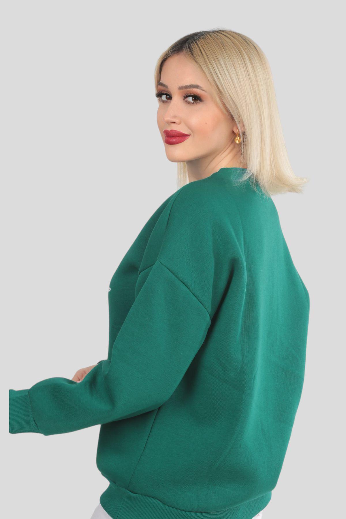 Nefti Sun Moon Baskı Sweat 9016M - 3