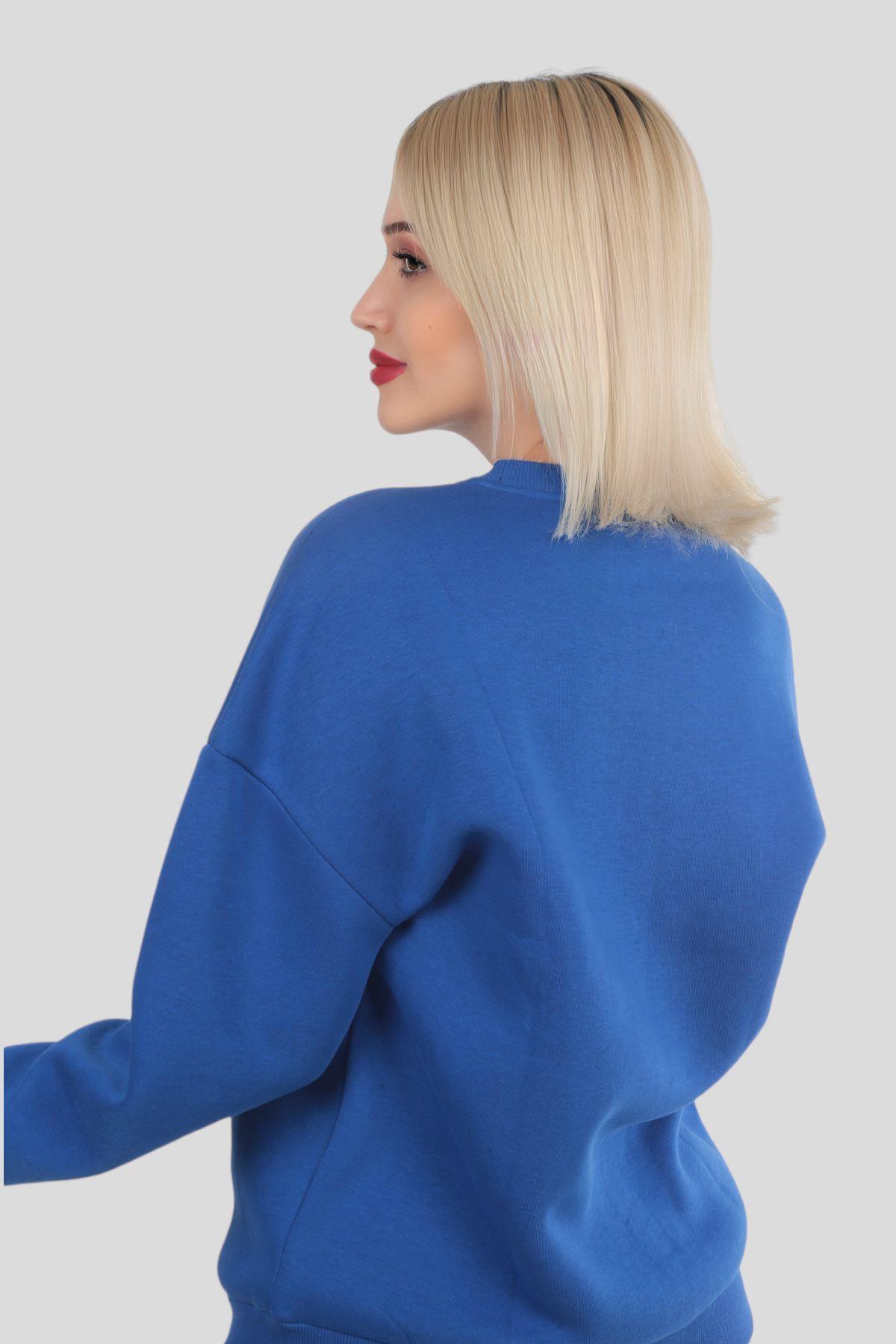 Saks Sun Moon Baskı Sweat 9016M - 4