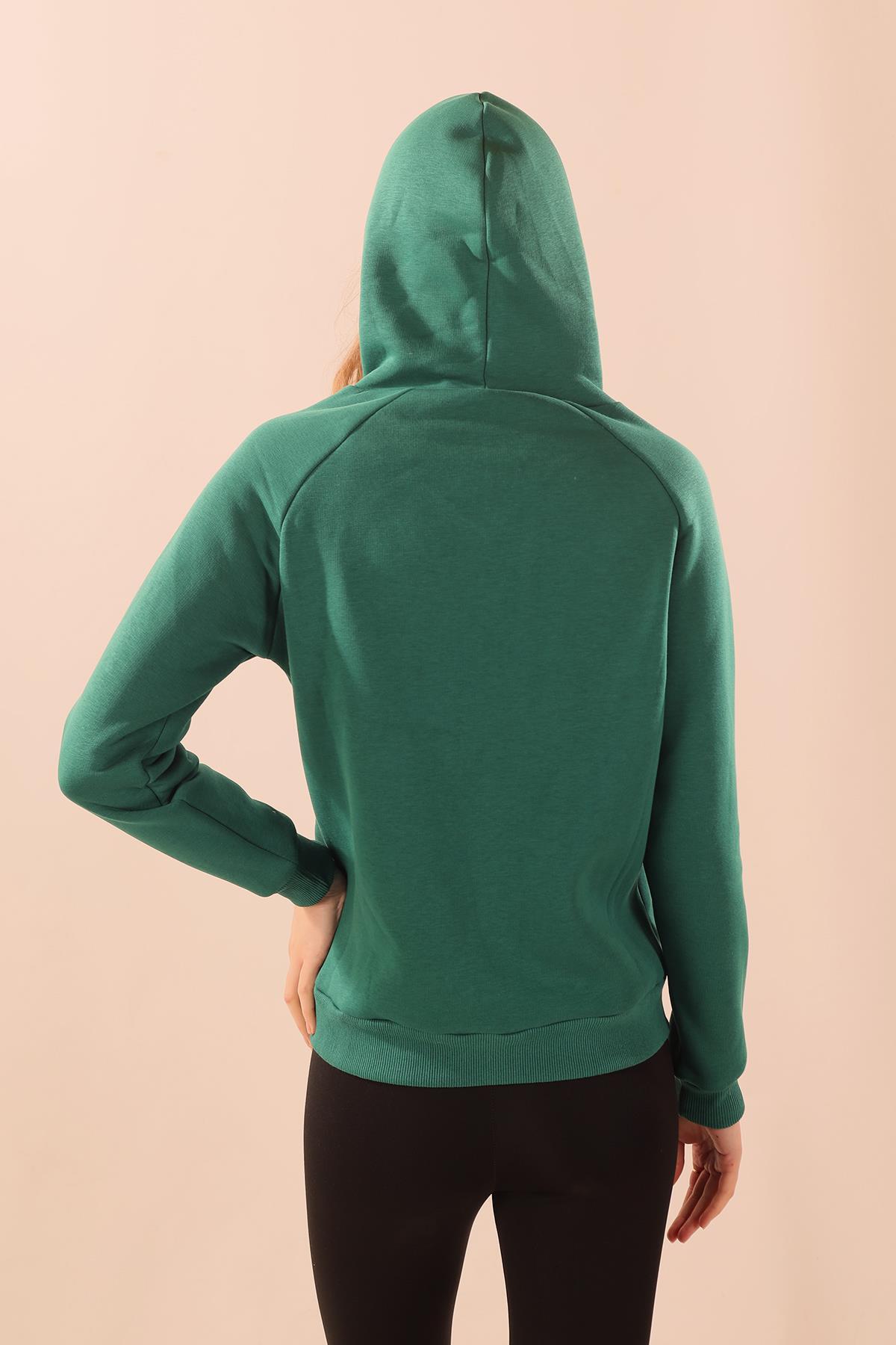 9018M Kapüşonlu Cep Detay Sweat Nefti - 7