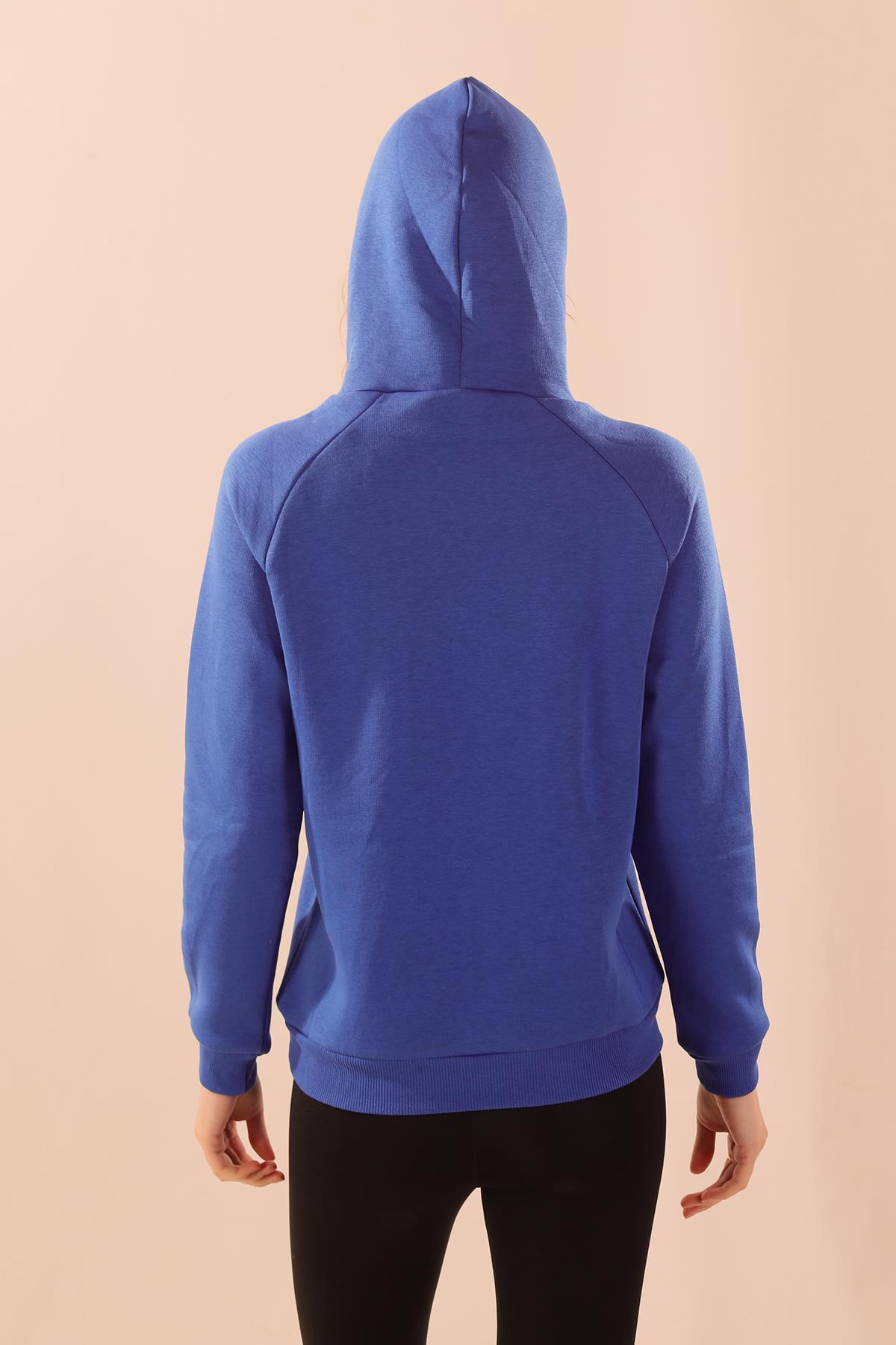Saks Kapüşonlu Cep Detay Sweat 9018M - 7