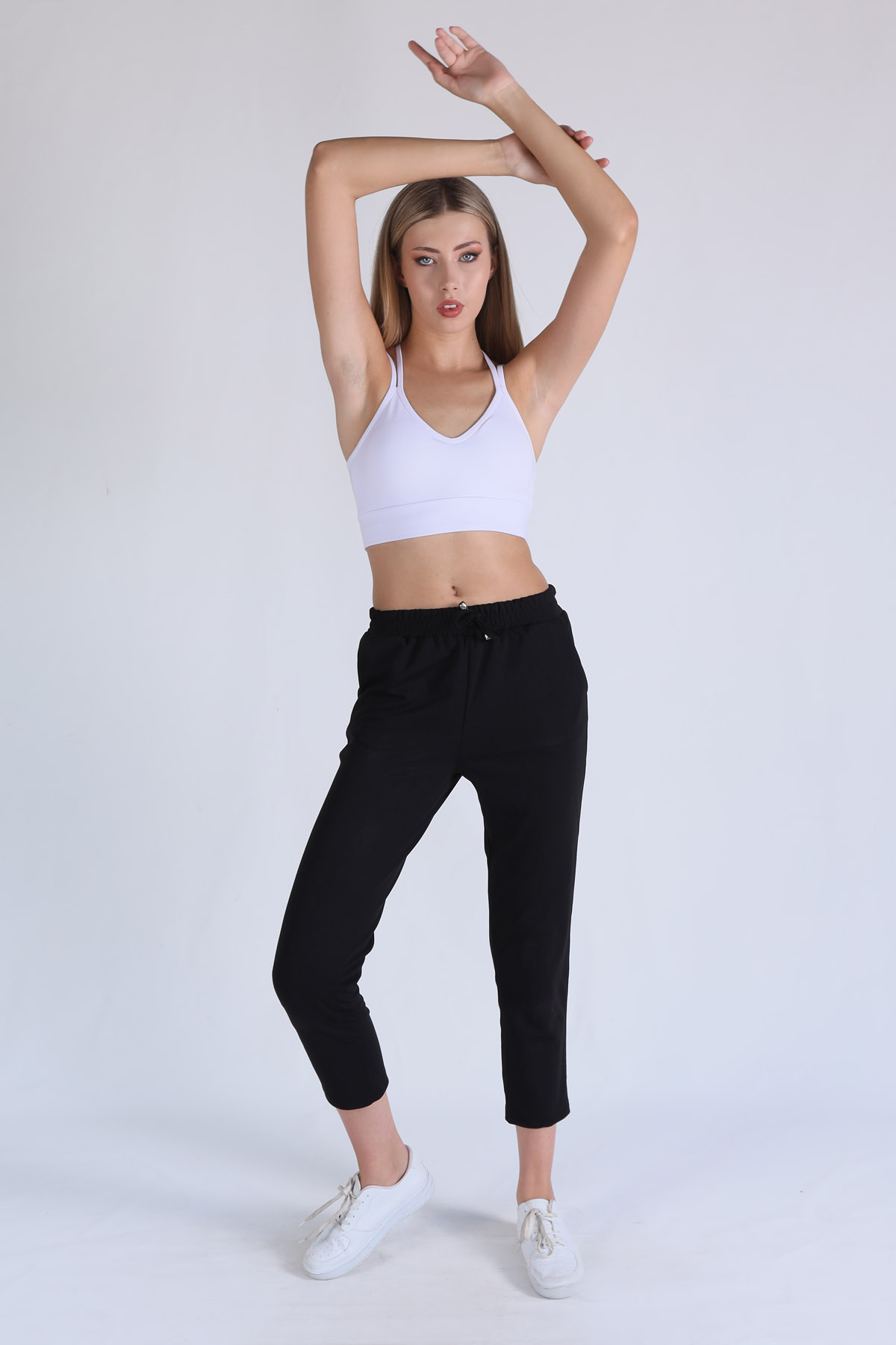 9024-1 Arka Çapraz Detay Büstiyer Beyaz - 3