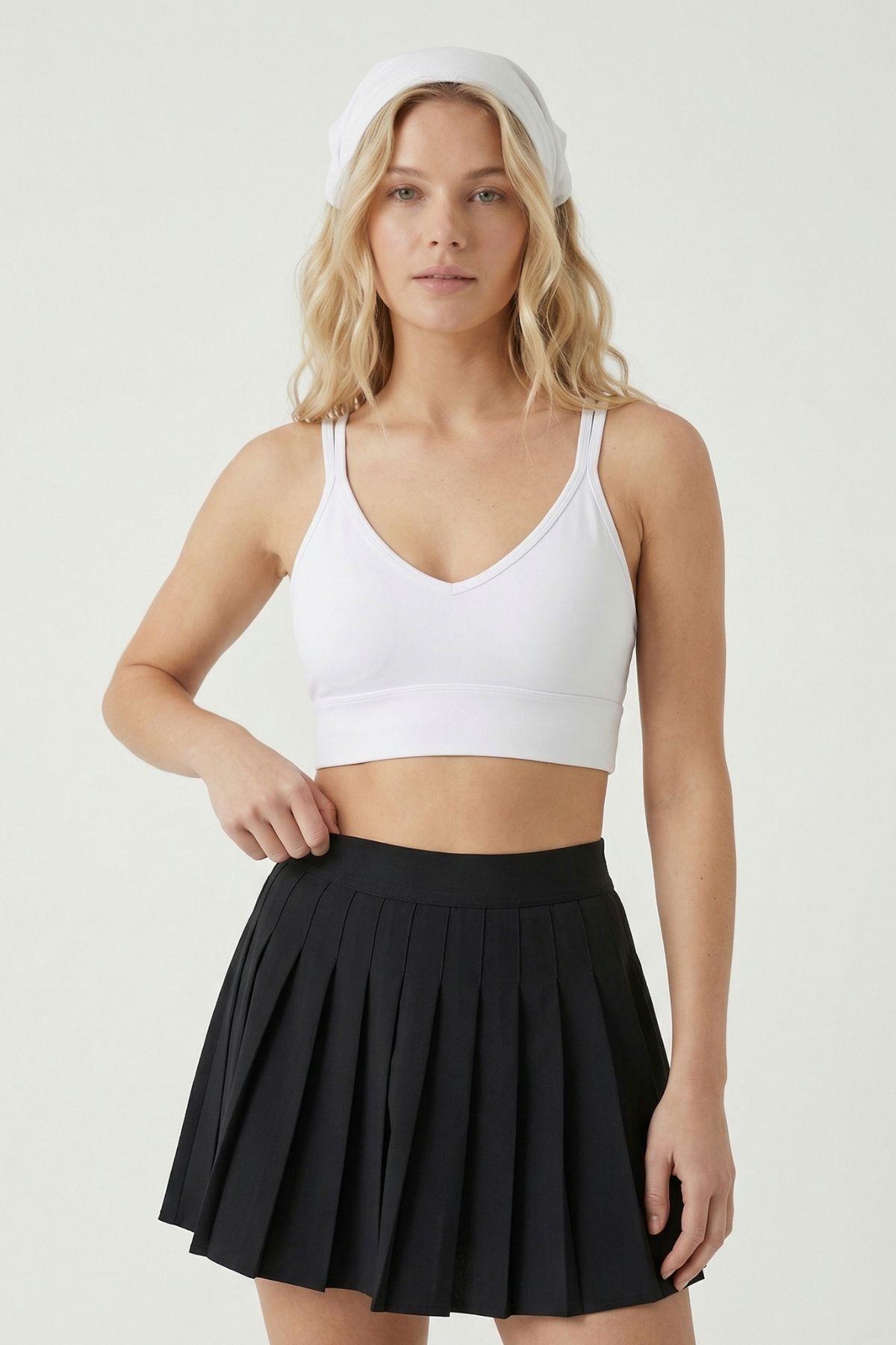 9024-1 Arka Çapraz Detay Büstiyer Beyaz - RAYS