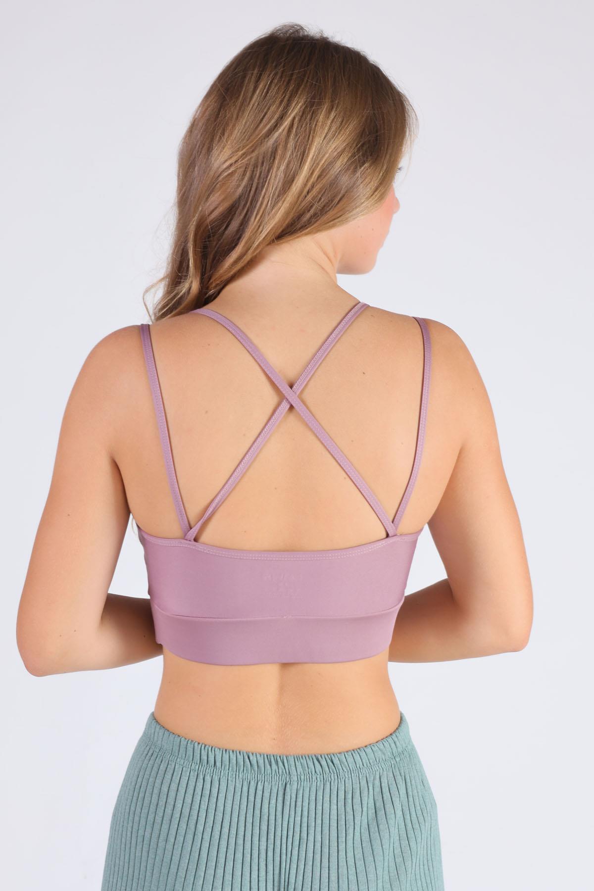 Gül Kurusu Arka Çapraz Detay Büstiyer 9024-1 - 3