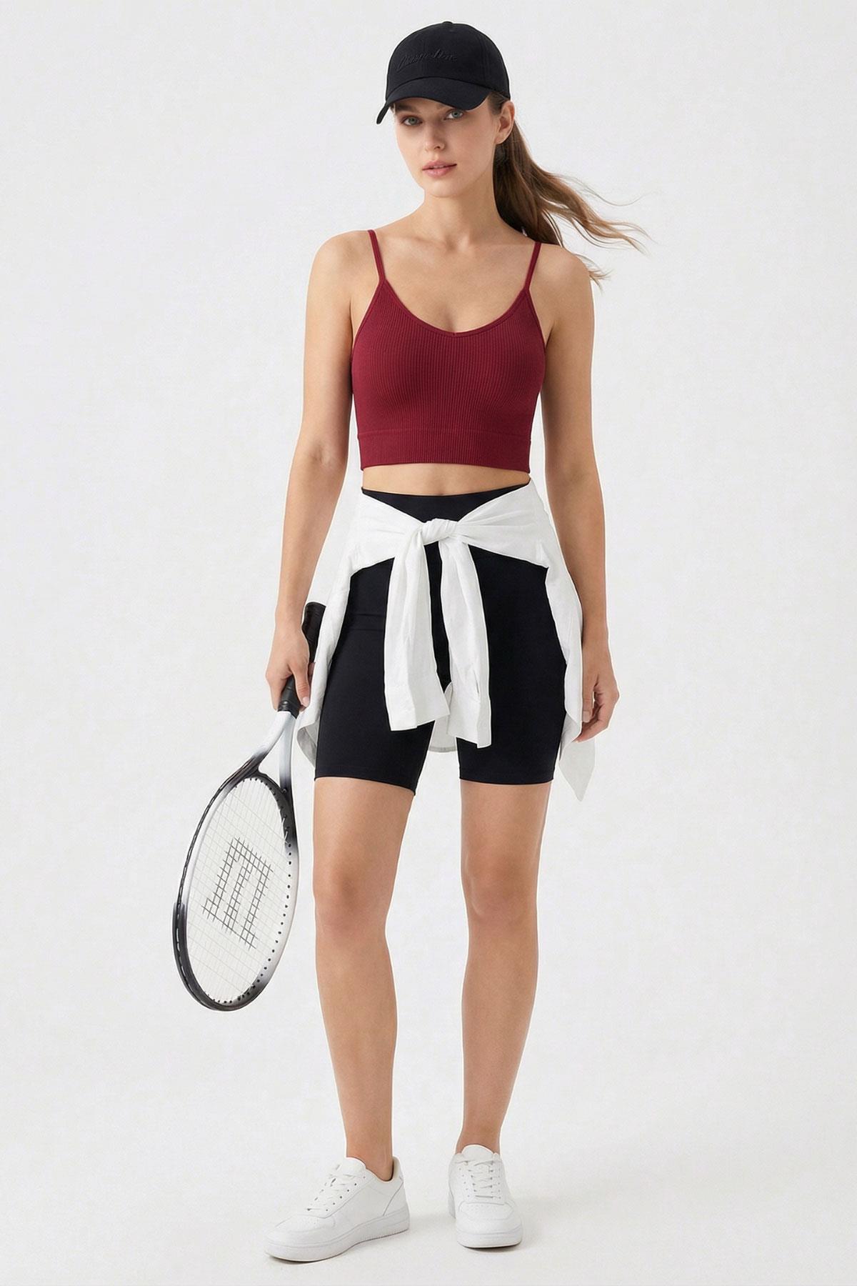 Kaplı Büstiyer - 9027 Bordo - RAYS (1)