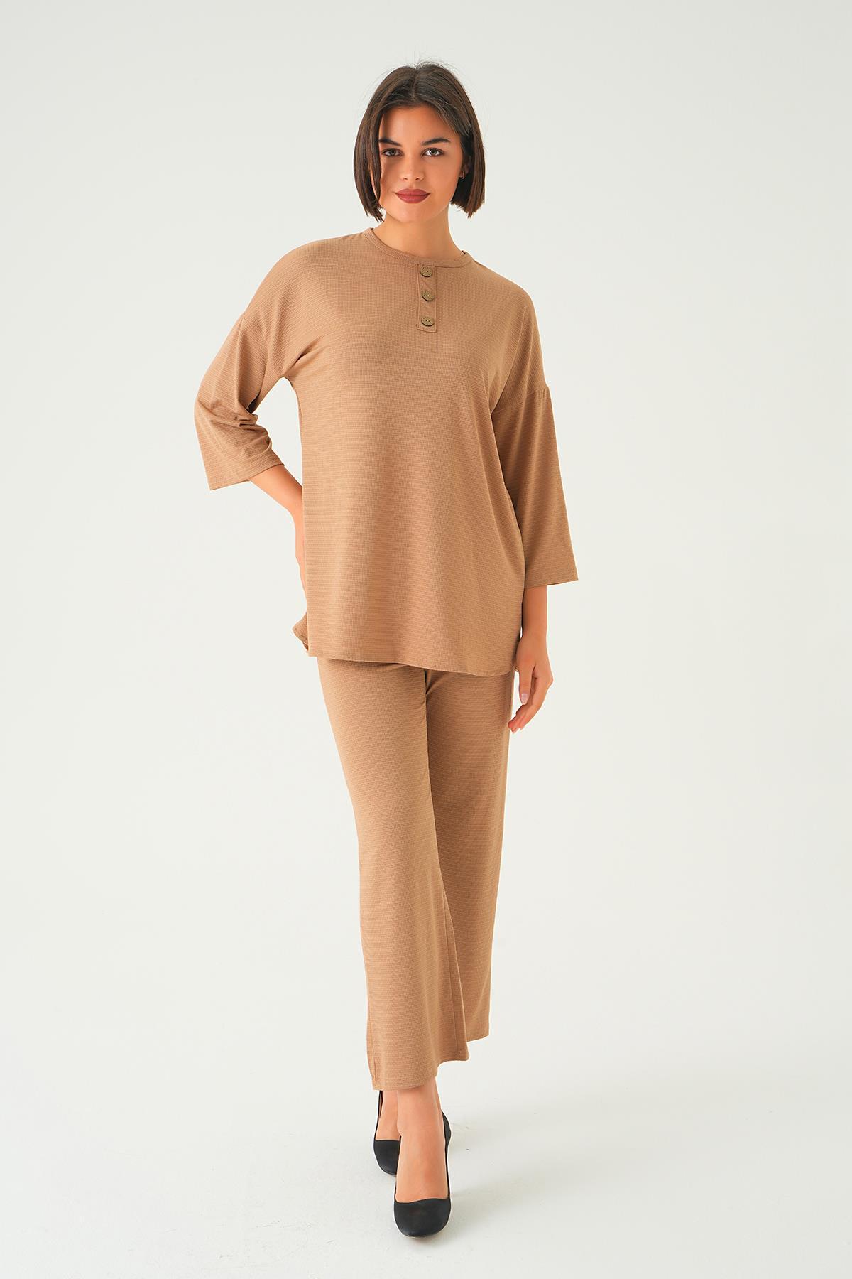 Vizon Bisiklet Yaka Pantolon Takım 9028M 