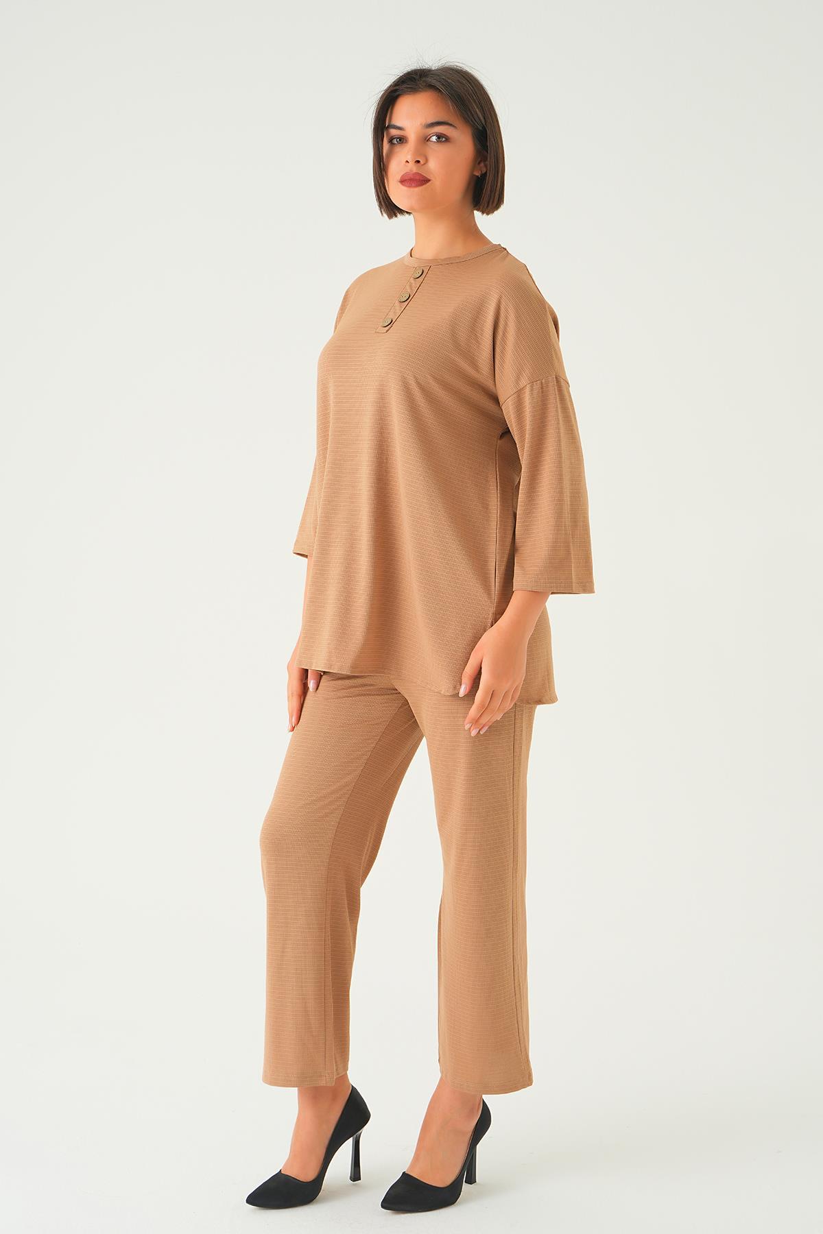 Vizon Bisiklet Yaka Pantolon Takım 9028M - 3