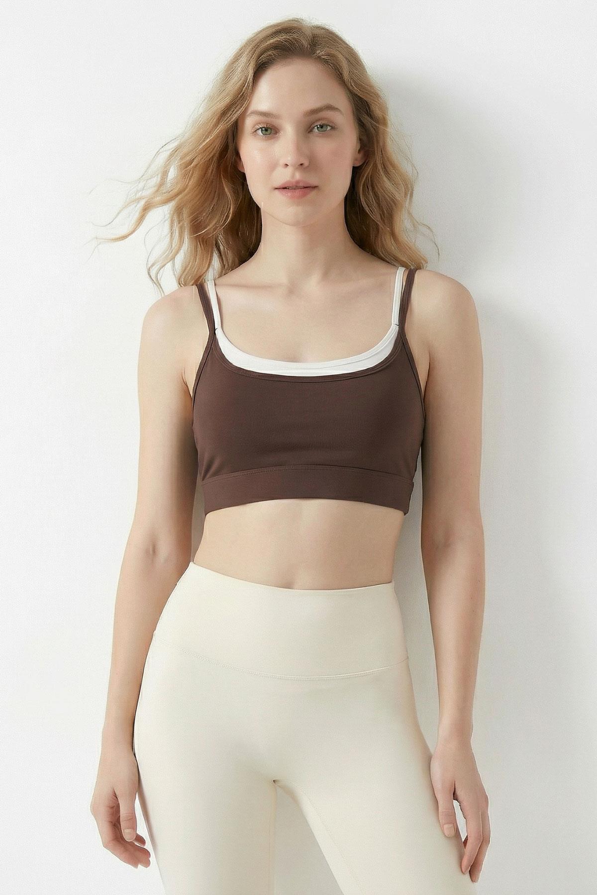 9033 Çift Renk Bustiyer Kahve - RAYS