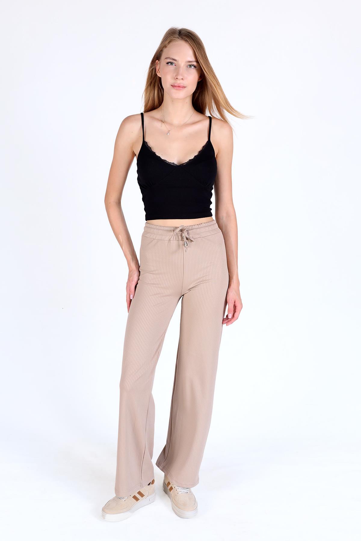 Vizon Bel Lastikli Pantolon 9035M - 1