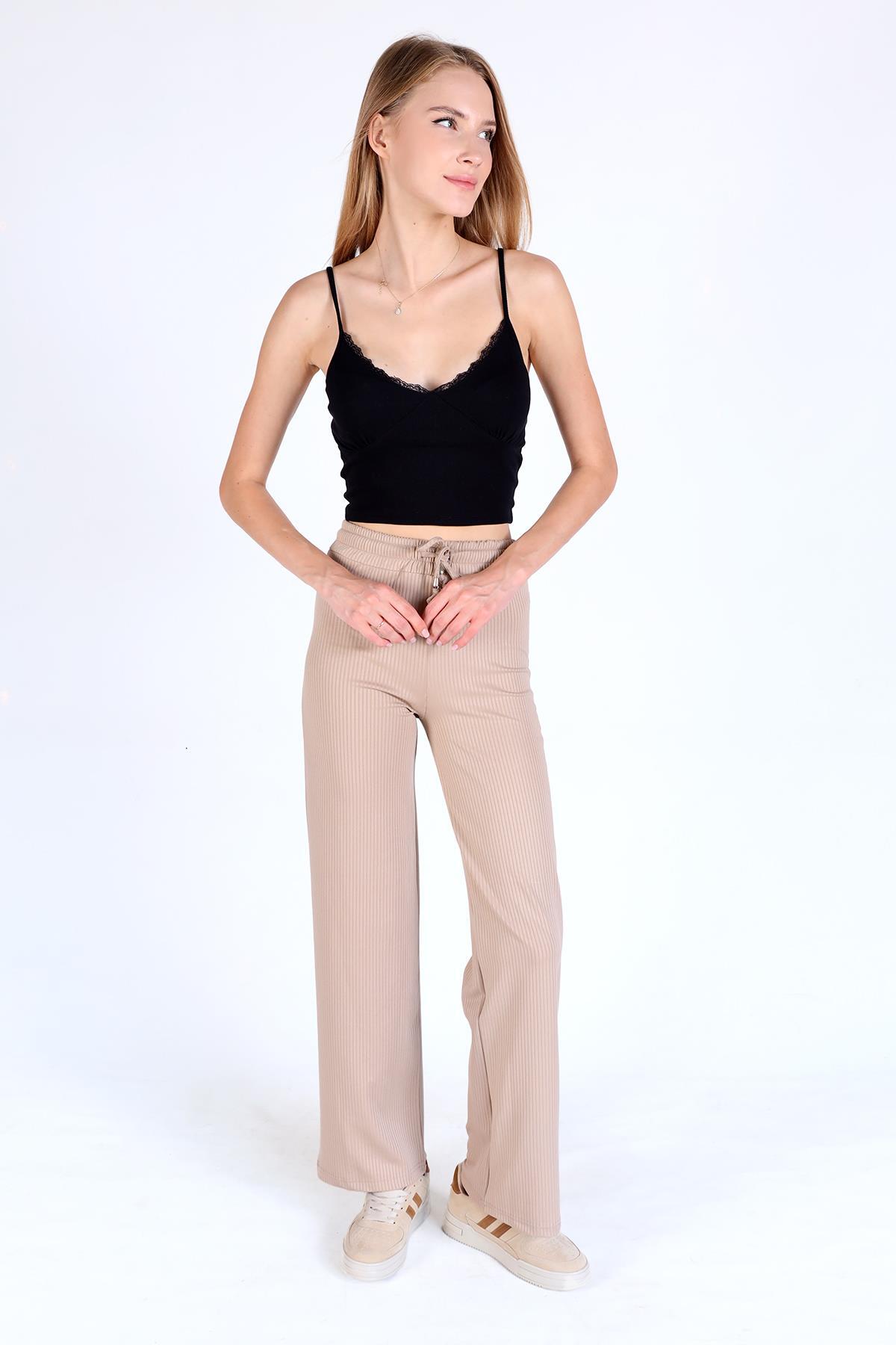 Vizon Bel Lastikli Pantolon 9035M - 3