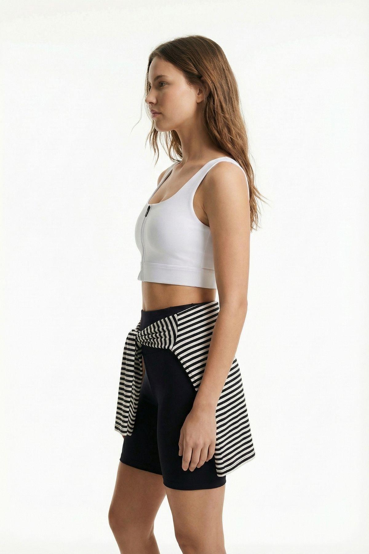 9039 Fermarlı Kaplı Bustiyer Beyaz - 3