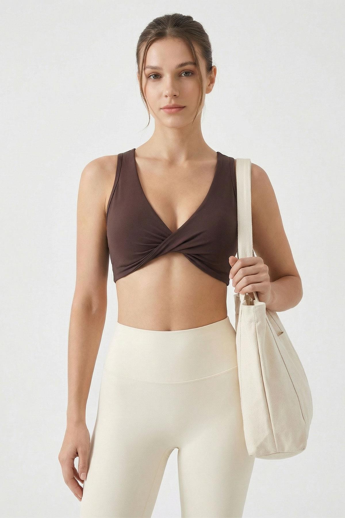 9047 Düğümlü Bustiyer Kahve - 1