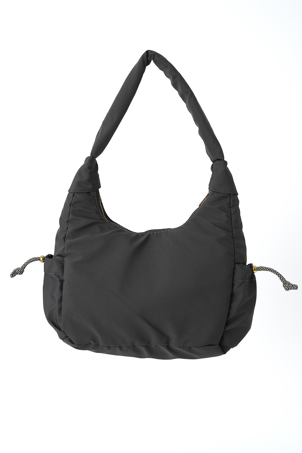 9053 Yan Çep Detay Çanta Füme - 2