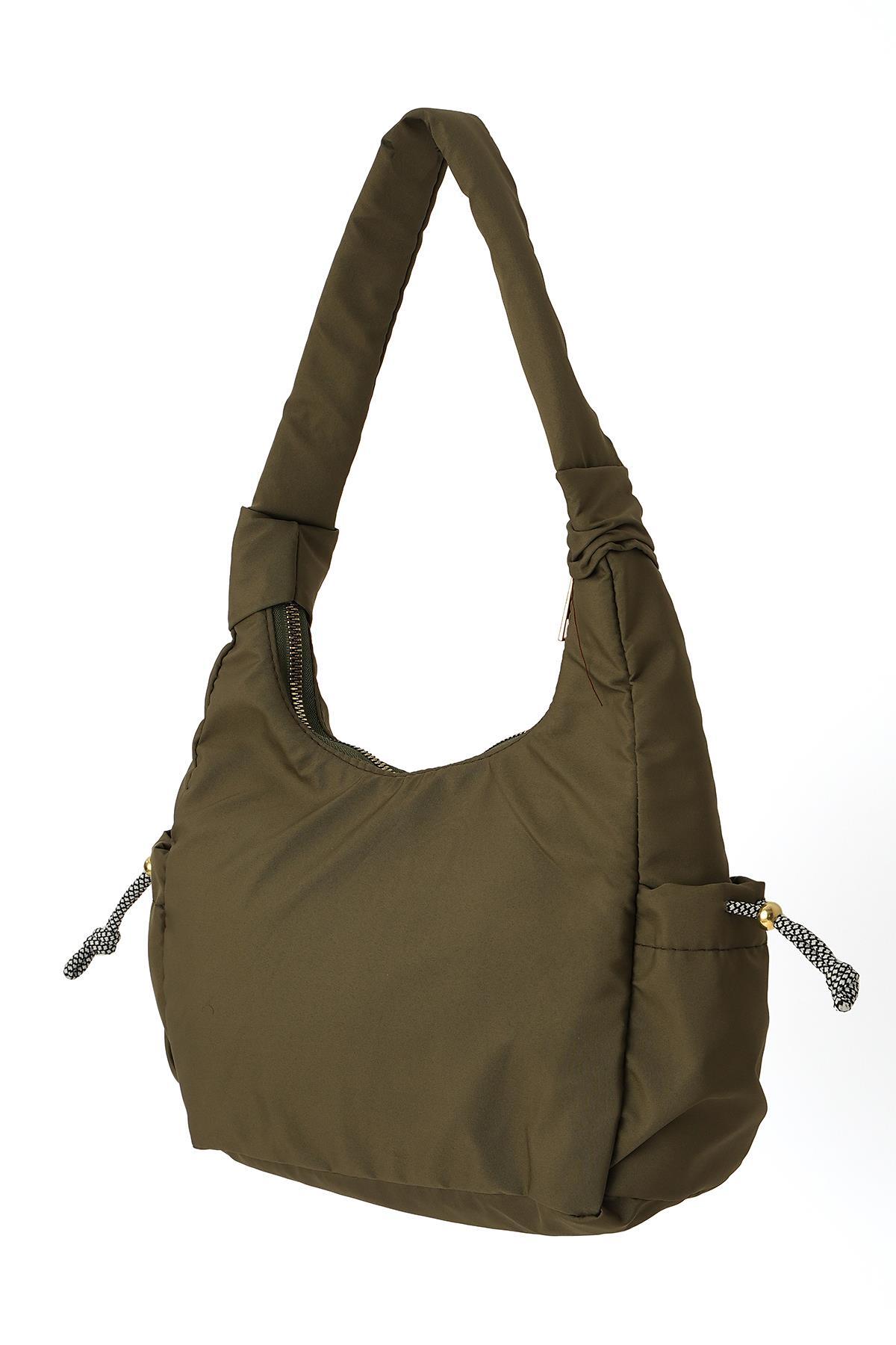 Haki Yan Cep Detay Çanta 9053 