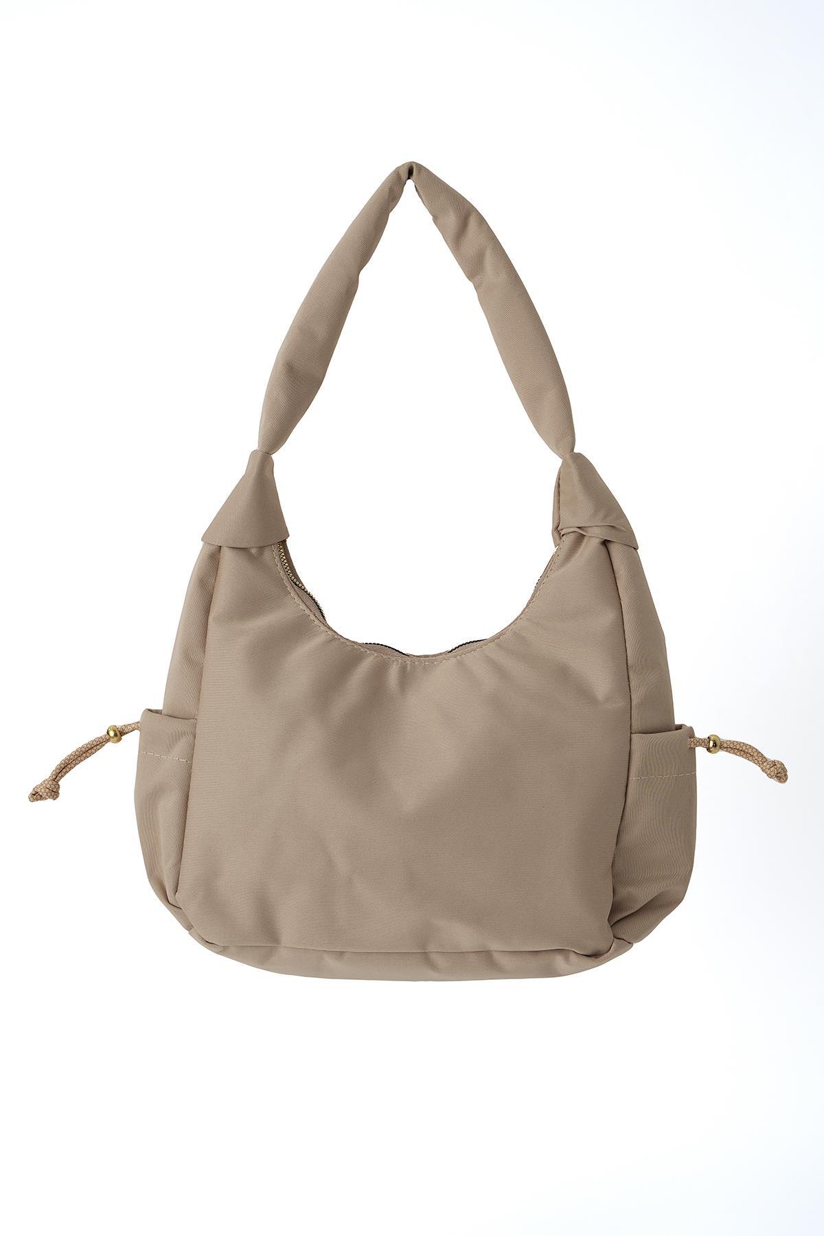 9053 Yan Çep Detay Çanta Taş - 2